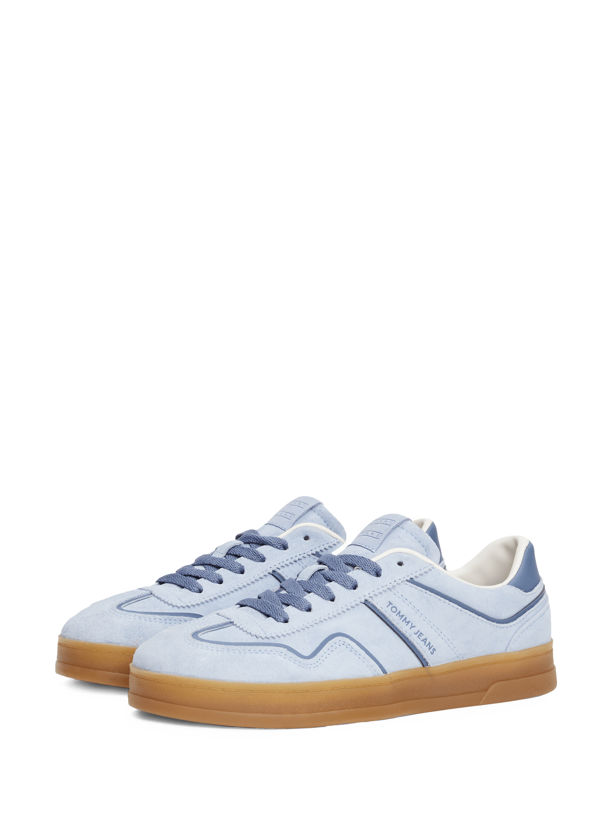 Baskets en cuir The greenwich TOMMY HILFIGER Bleu