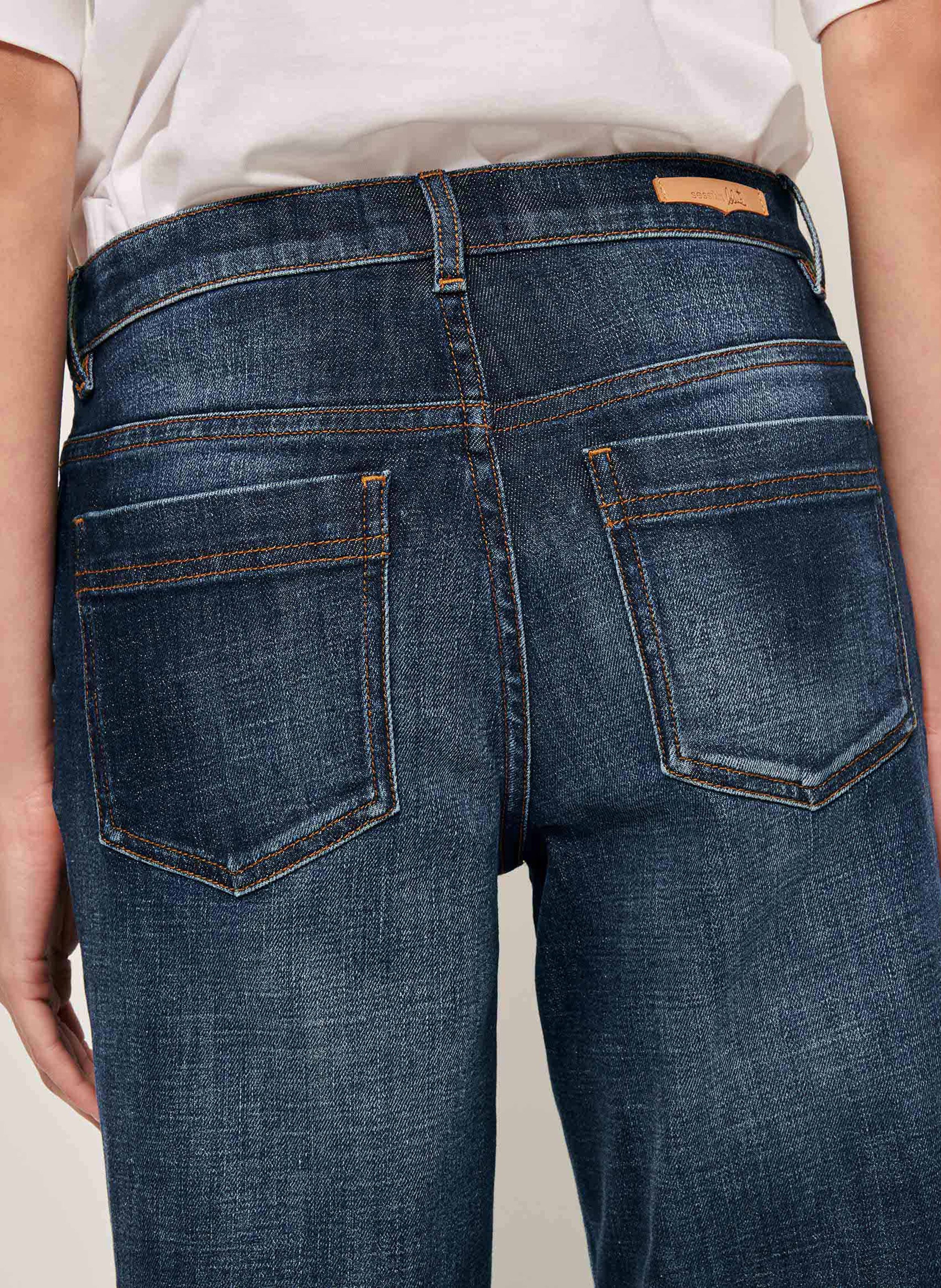 Jean droit taille basse délavé vega SESSUN Bleu