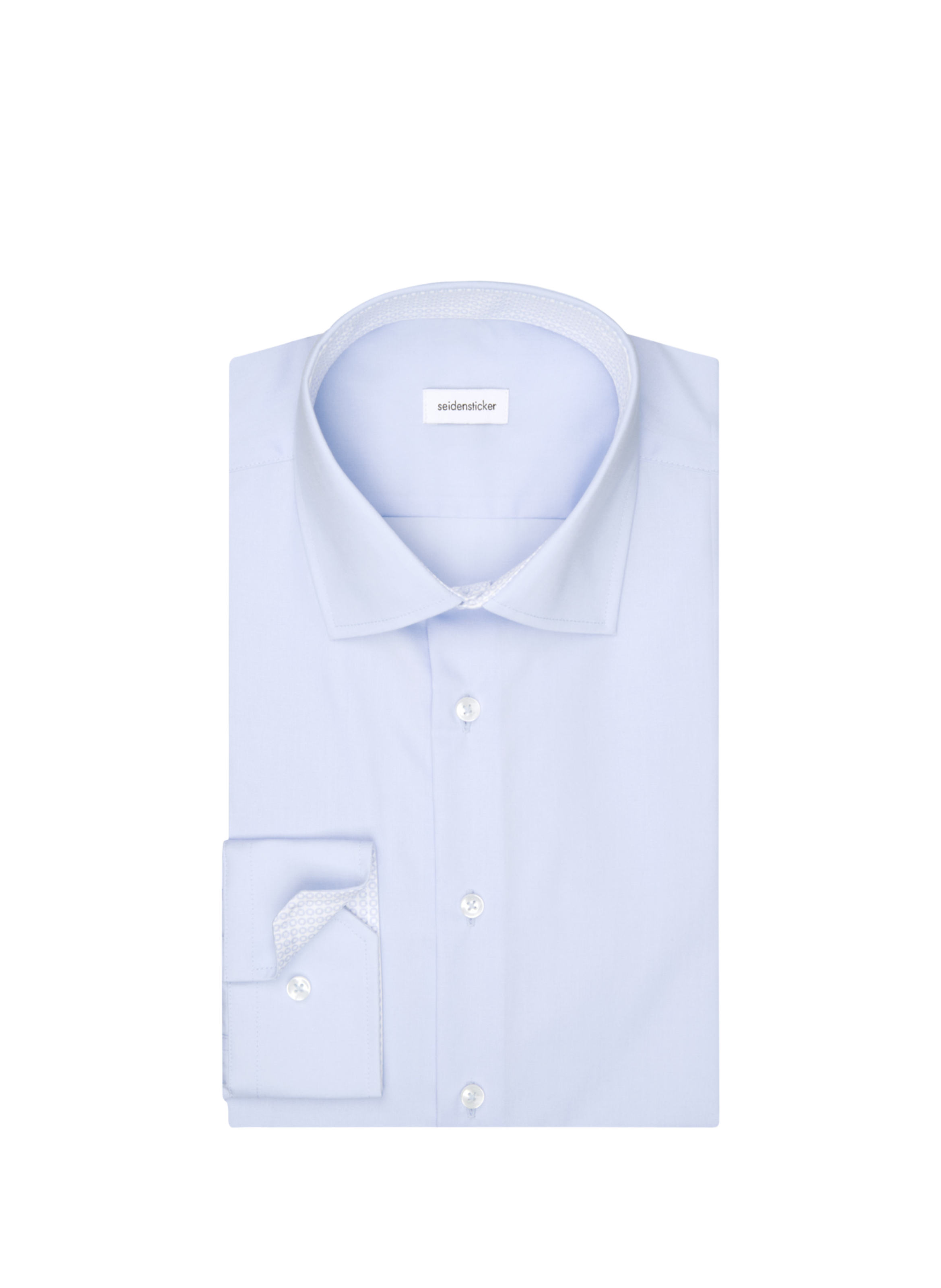 Chemise slim en coton SEIDENSTICKER Bleu