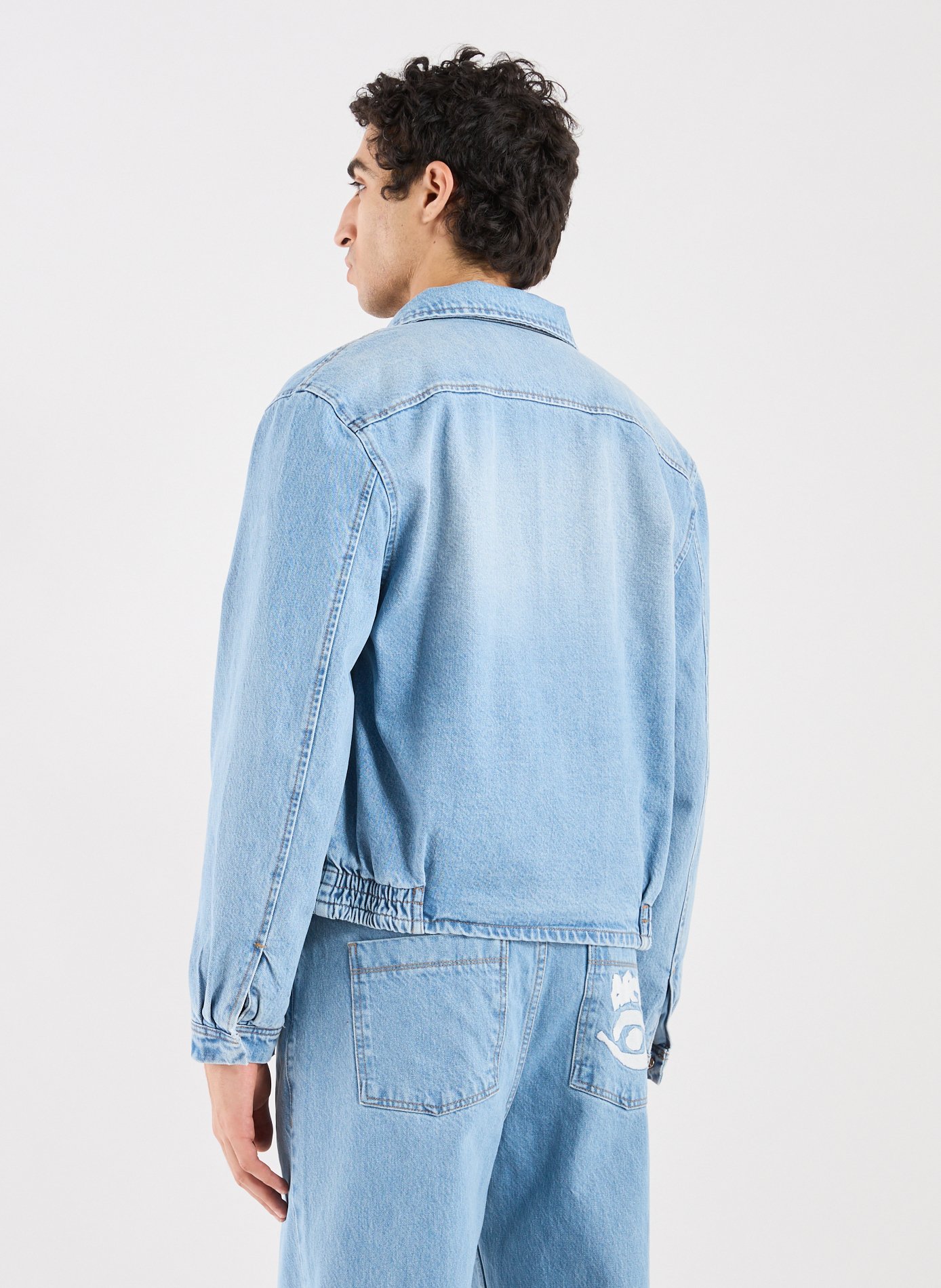 Oversized jacket with a classic cotton collar ARTE ANTWERP Blue
