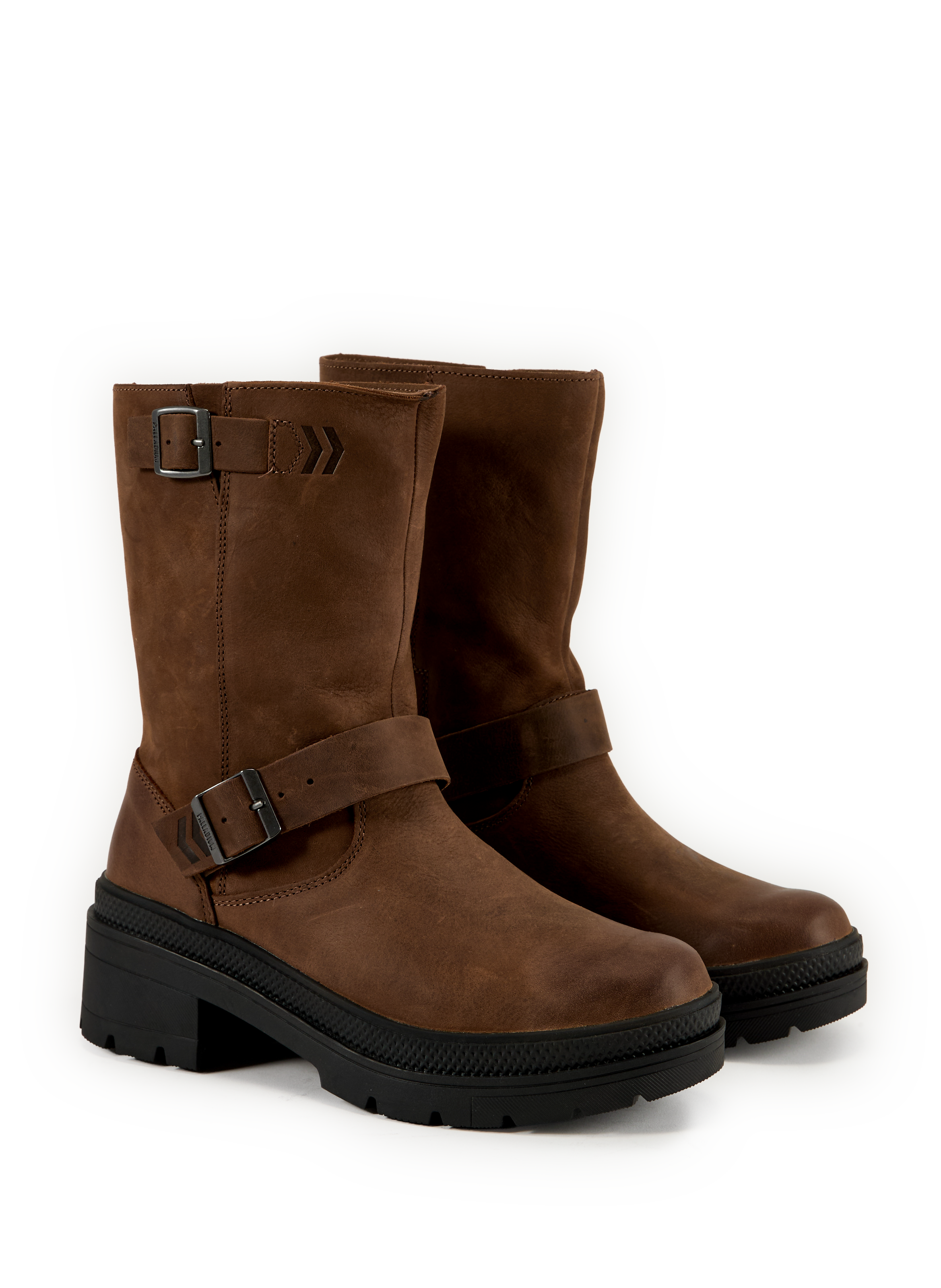 PALLARISE cow leather boots PALLADIUM Brown