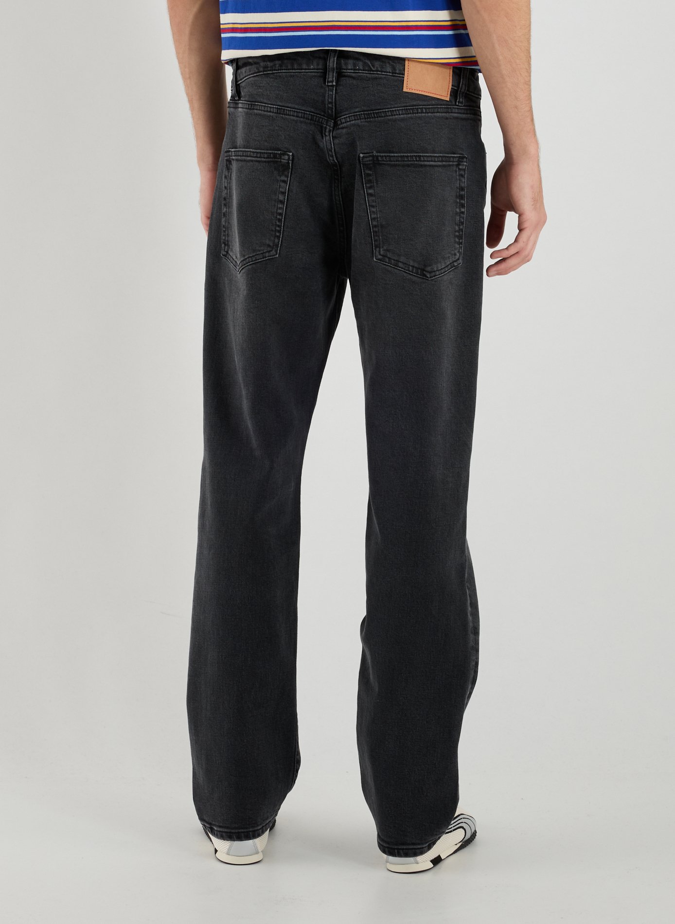 Straight-cut cotton-blend jeans JEANERICA DENIM Black