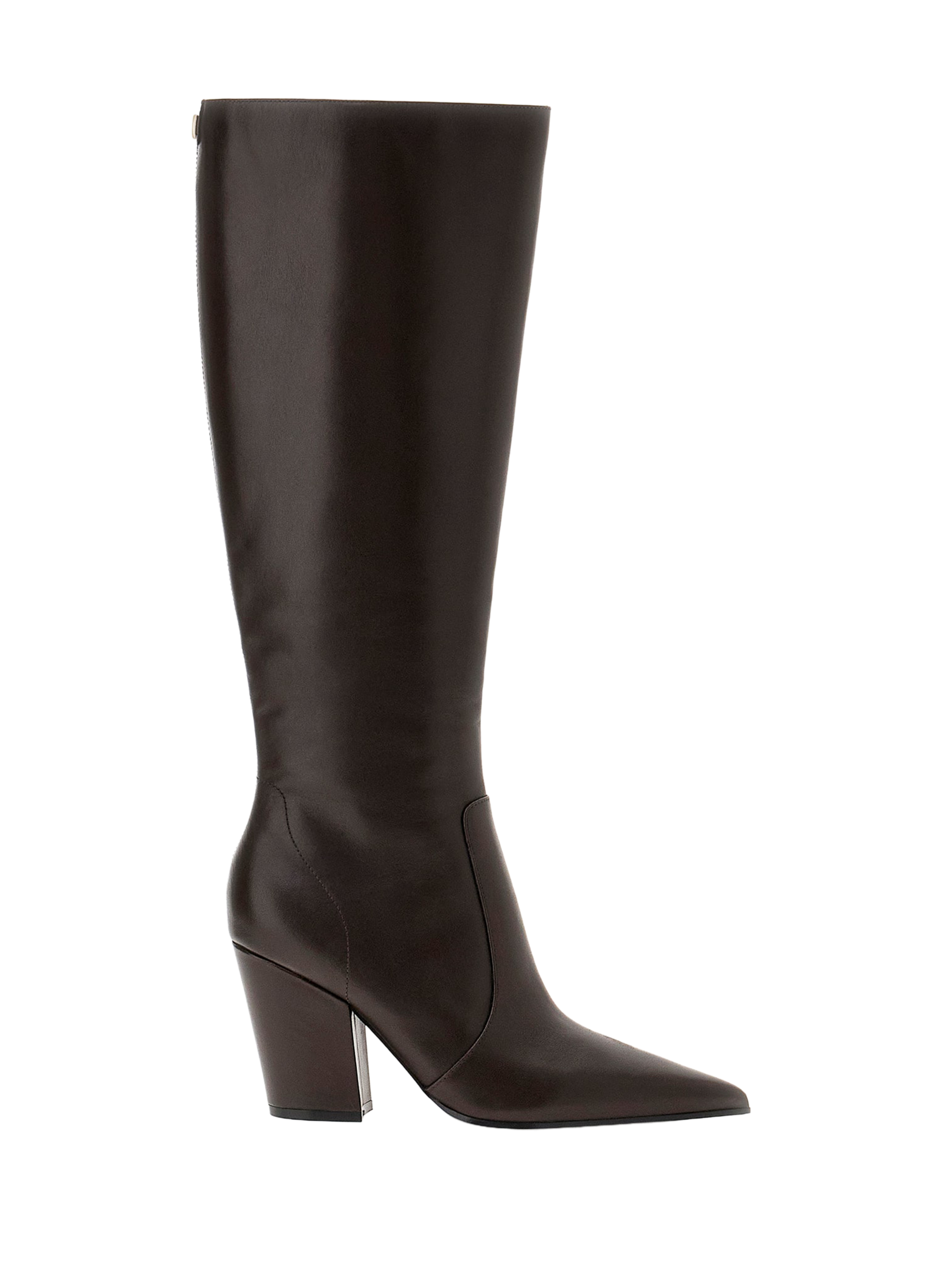 GUESS Bottes Nariel en cuir de vache Brown
