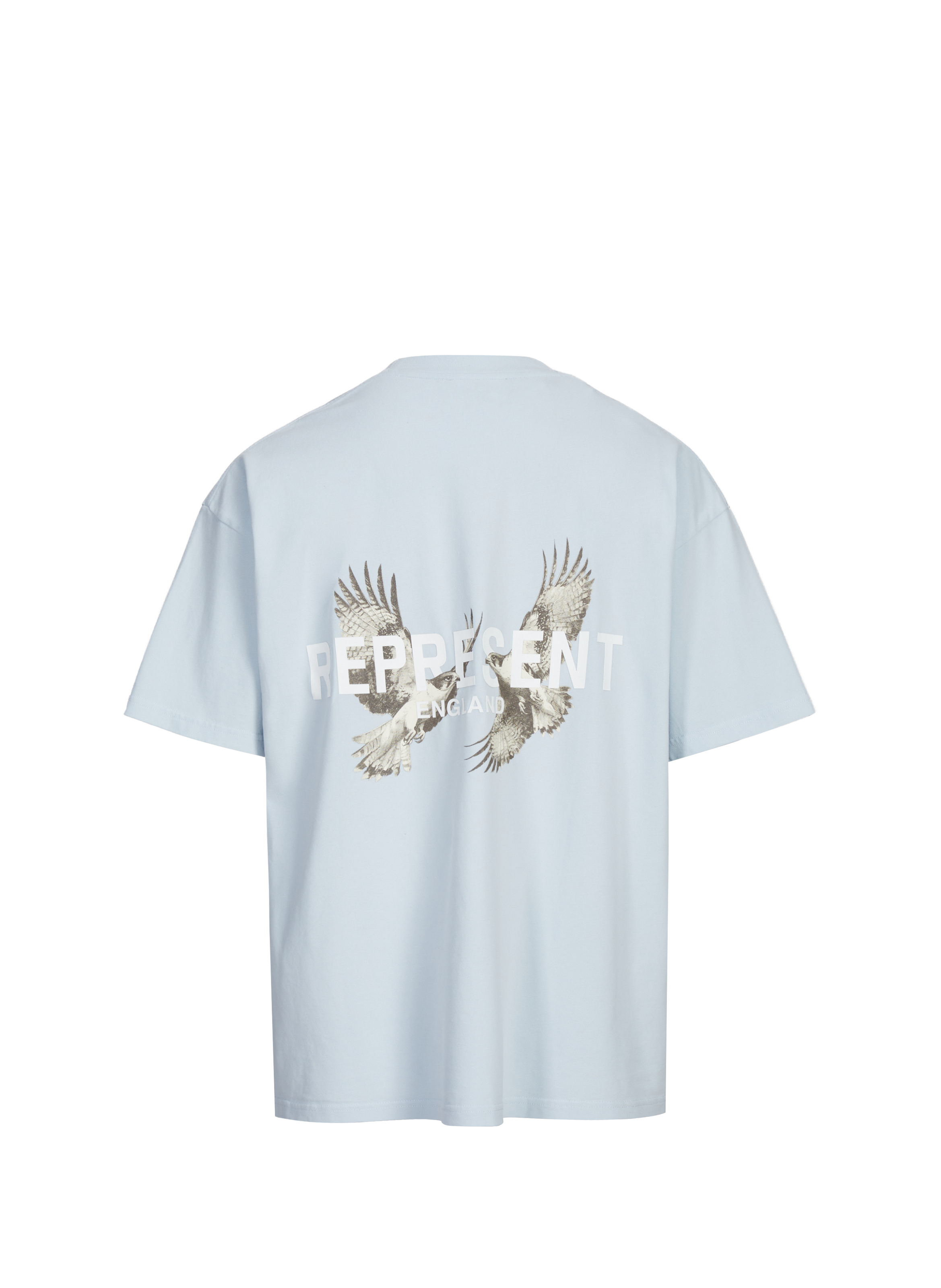 Biker-style cotton t-shirt REPRESENT Blue