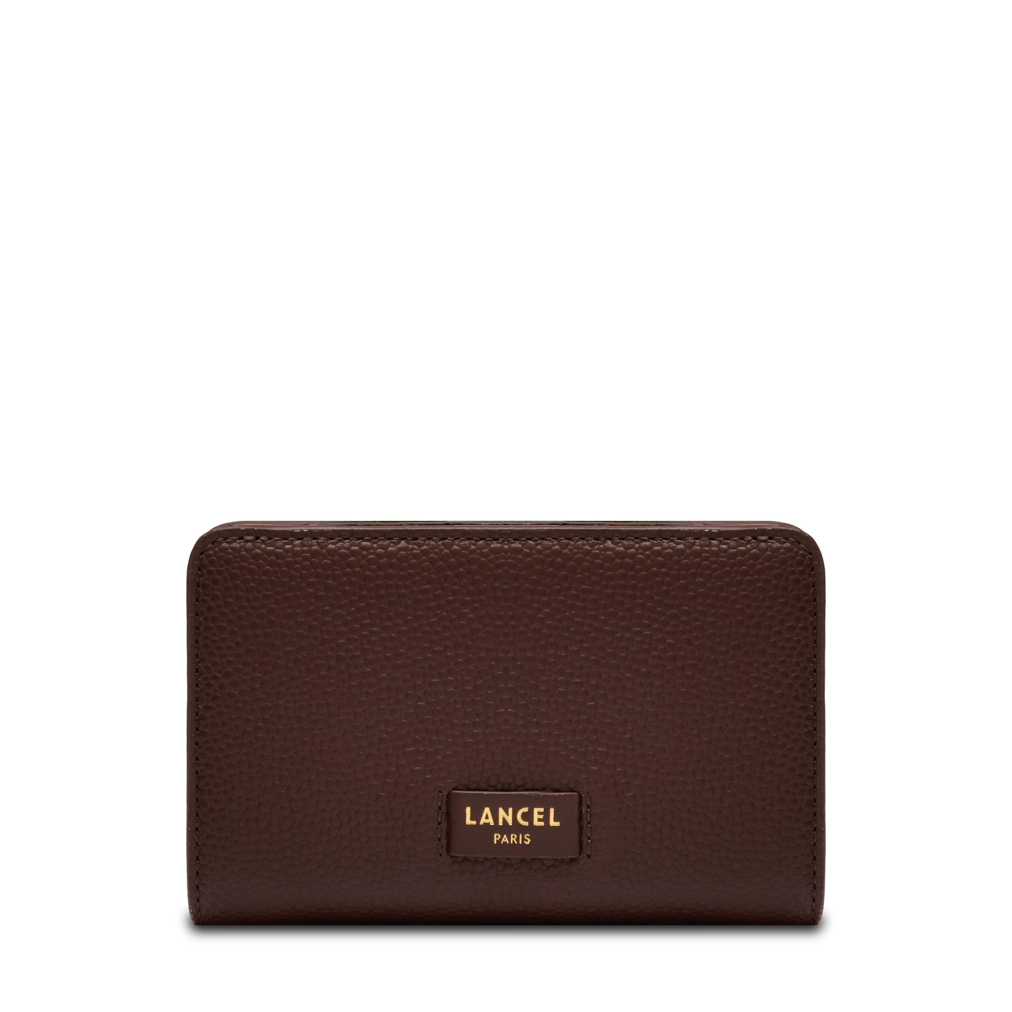 Portefeuille rectangulaire zippé ninon de lancel en cuir LANCEL Marron