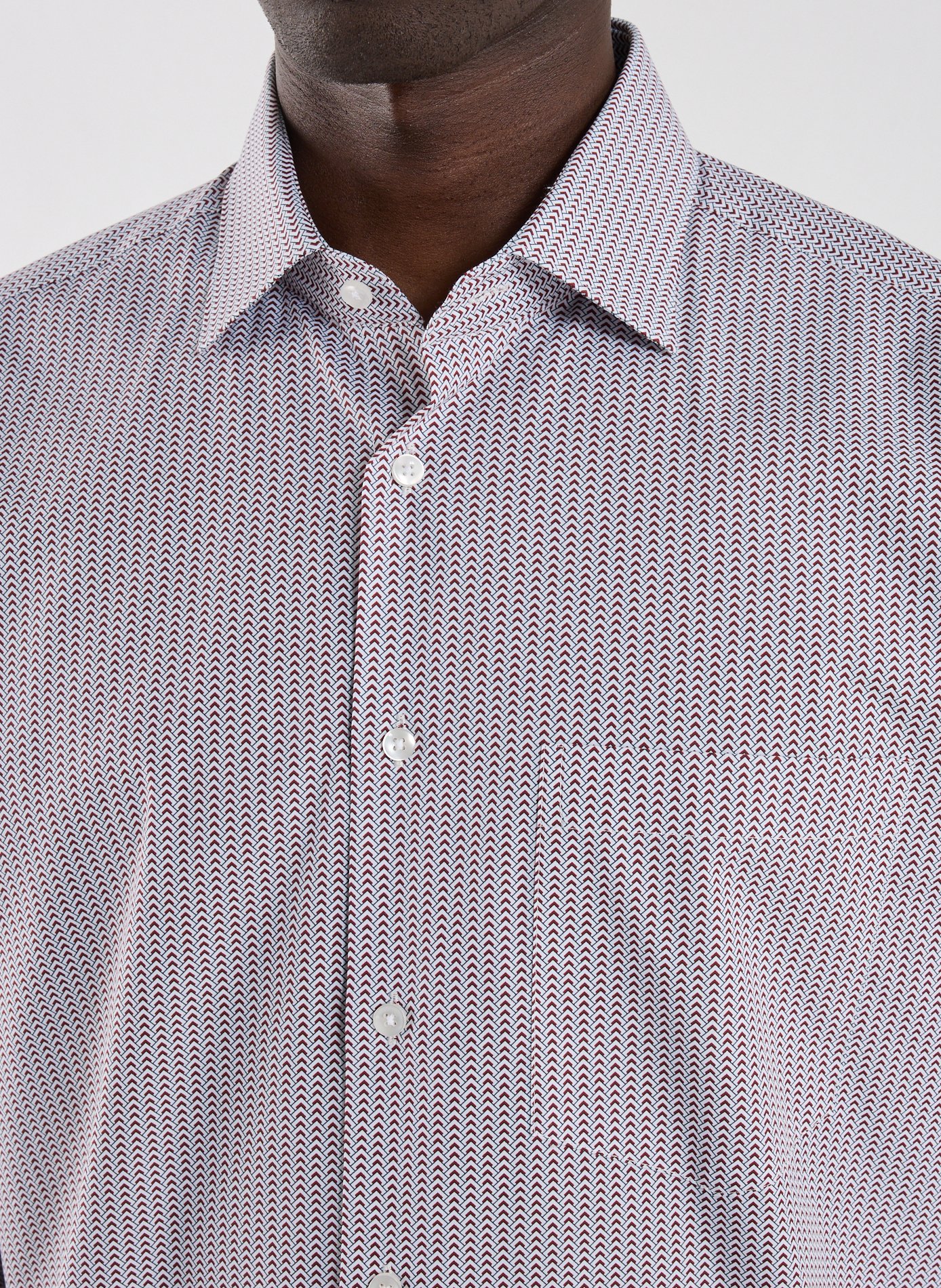 Chemise à motif en coton SEIDENSTICKER Rouge