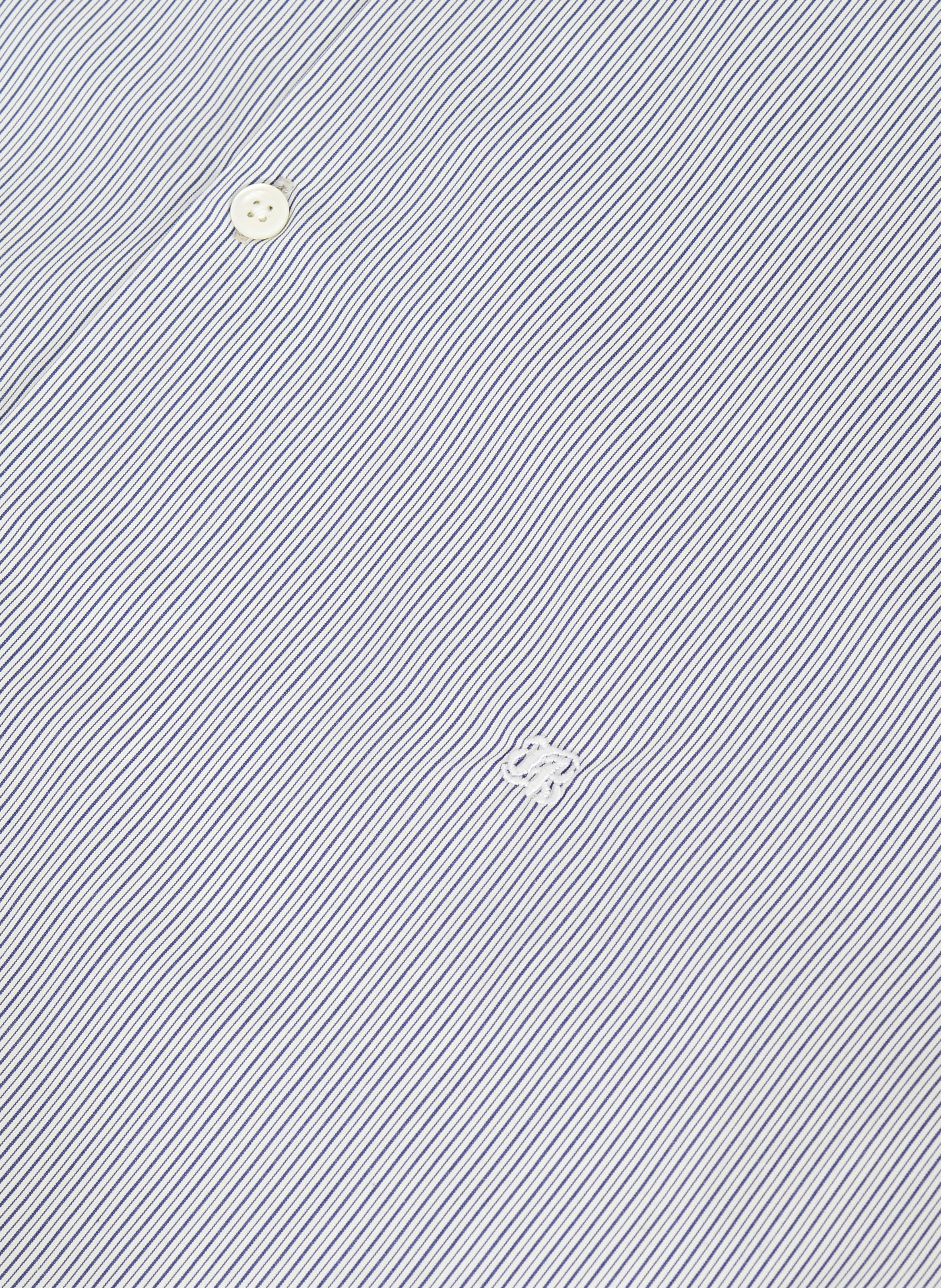 Chemise col officier à fines rayures THE KOOPLES Bleu