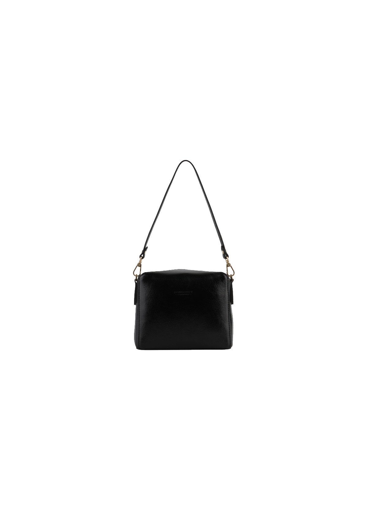 Cassetta metallic | sac porté crossbody en cuir de vachette  Noir