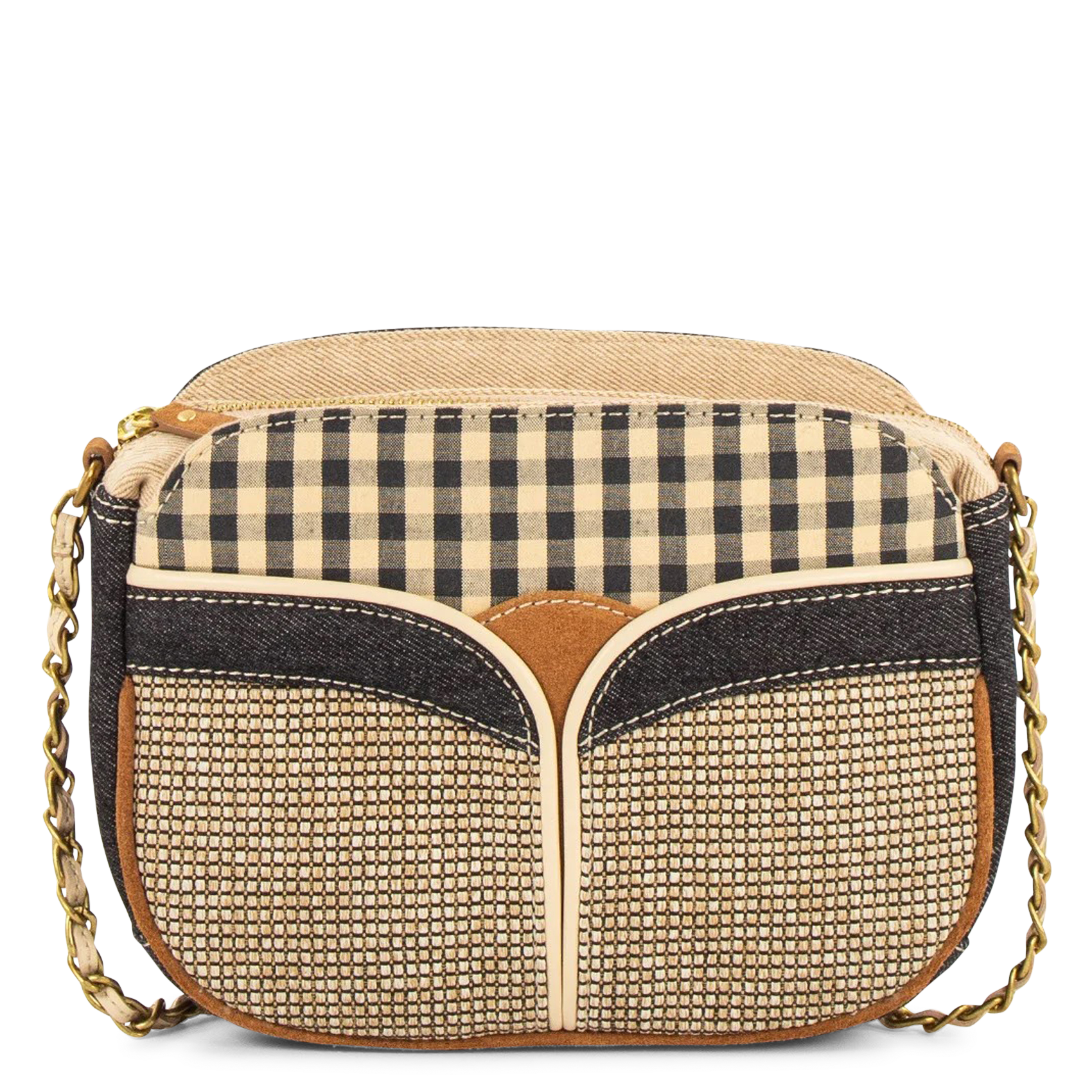 Sac bandoulière en coton mélangé divine v SESSUN Beige