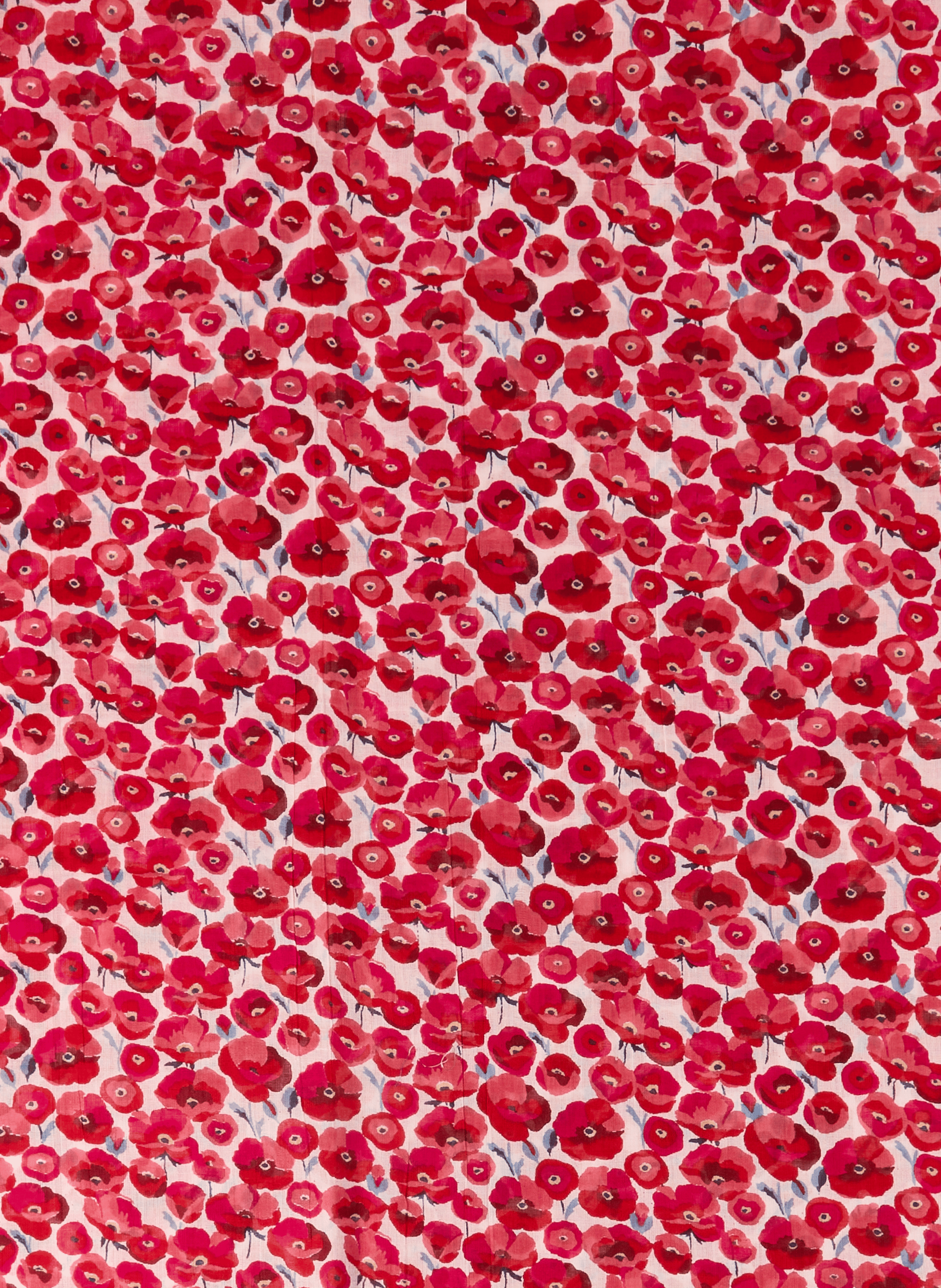 Foulards Petits Coquelicots AU PRINTEMPS PARIS Rouge