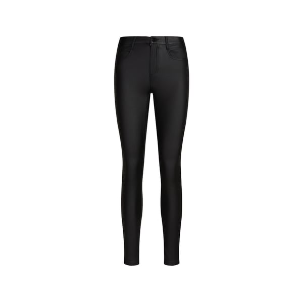 Vila Pantalon Skinny Effet Enduit In Black