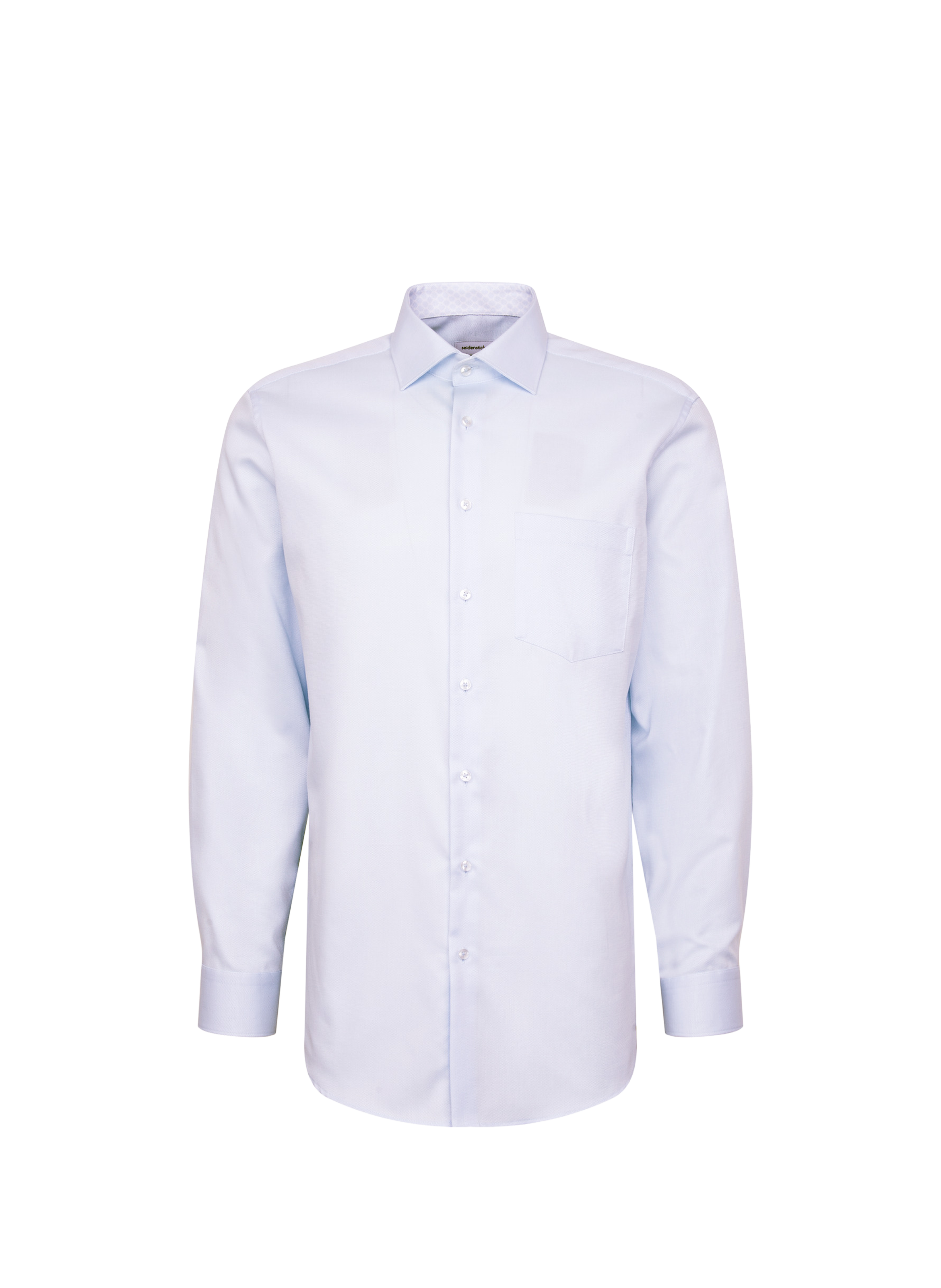 Chemise droite à poche en coton SEIDENSTICKER Bleu