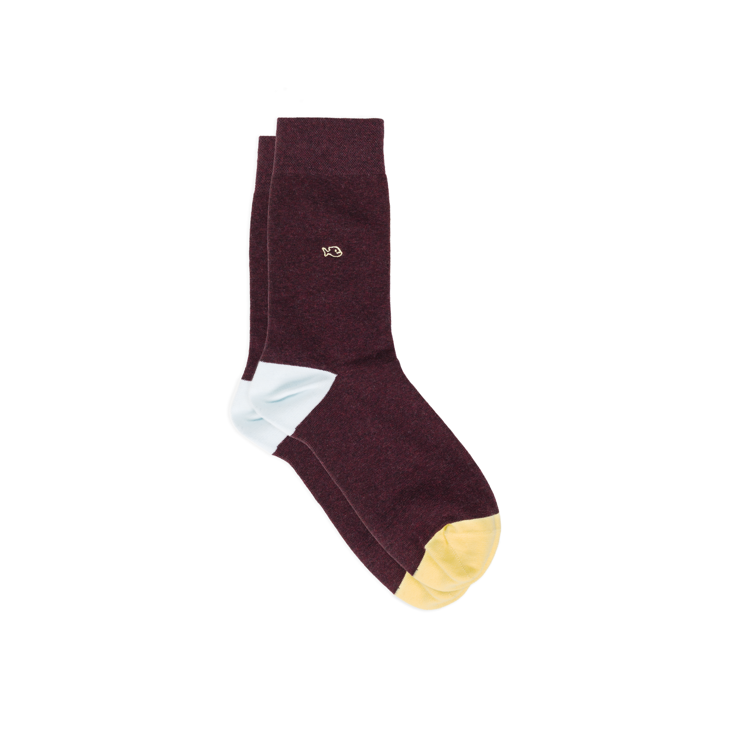 Chaussettes en coton peigné unies BILLYBELT Rouge