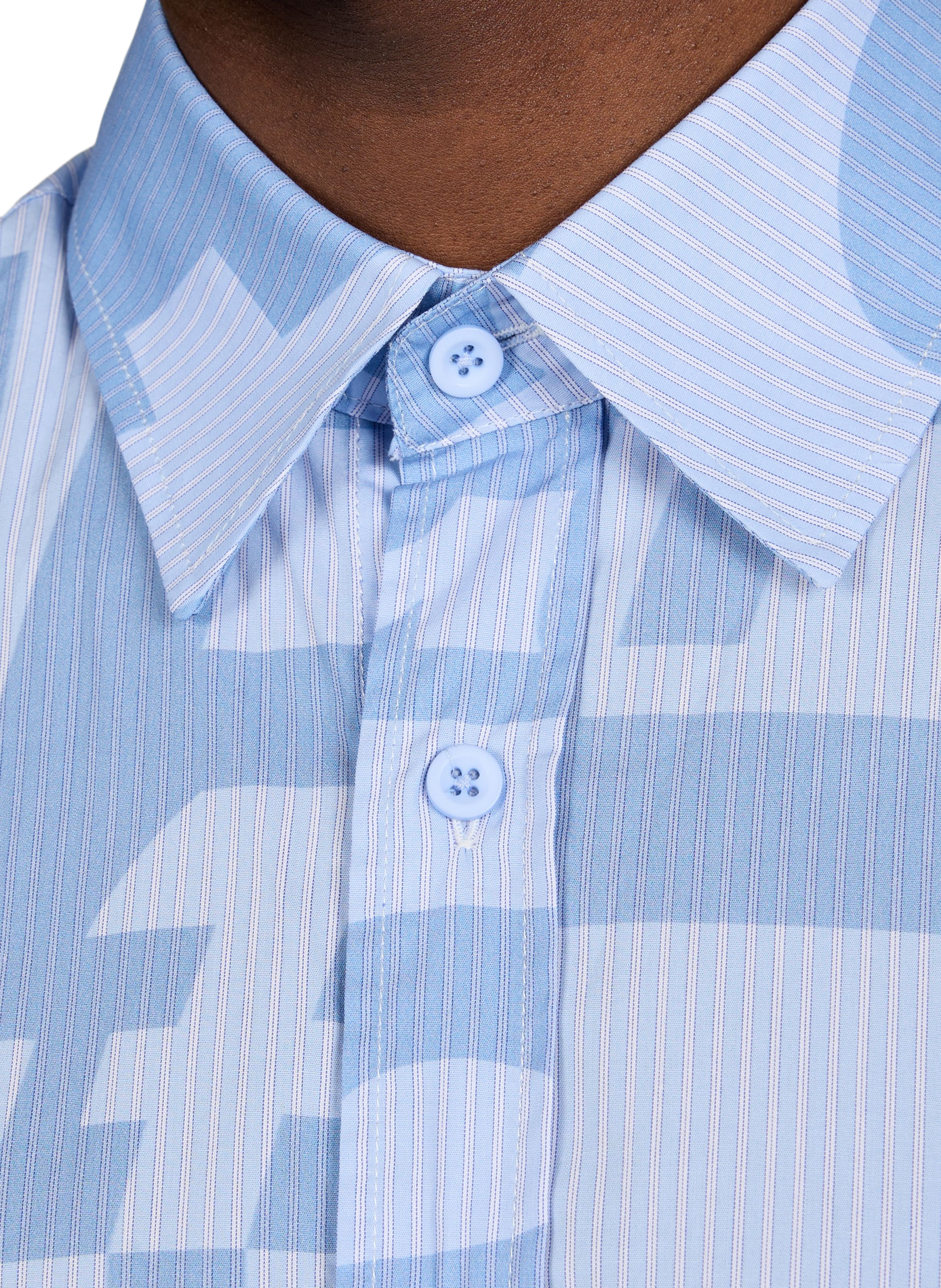 Shirt with all-over number print in cotton ARTE ANTWERP Blue