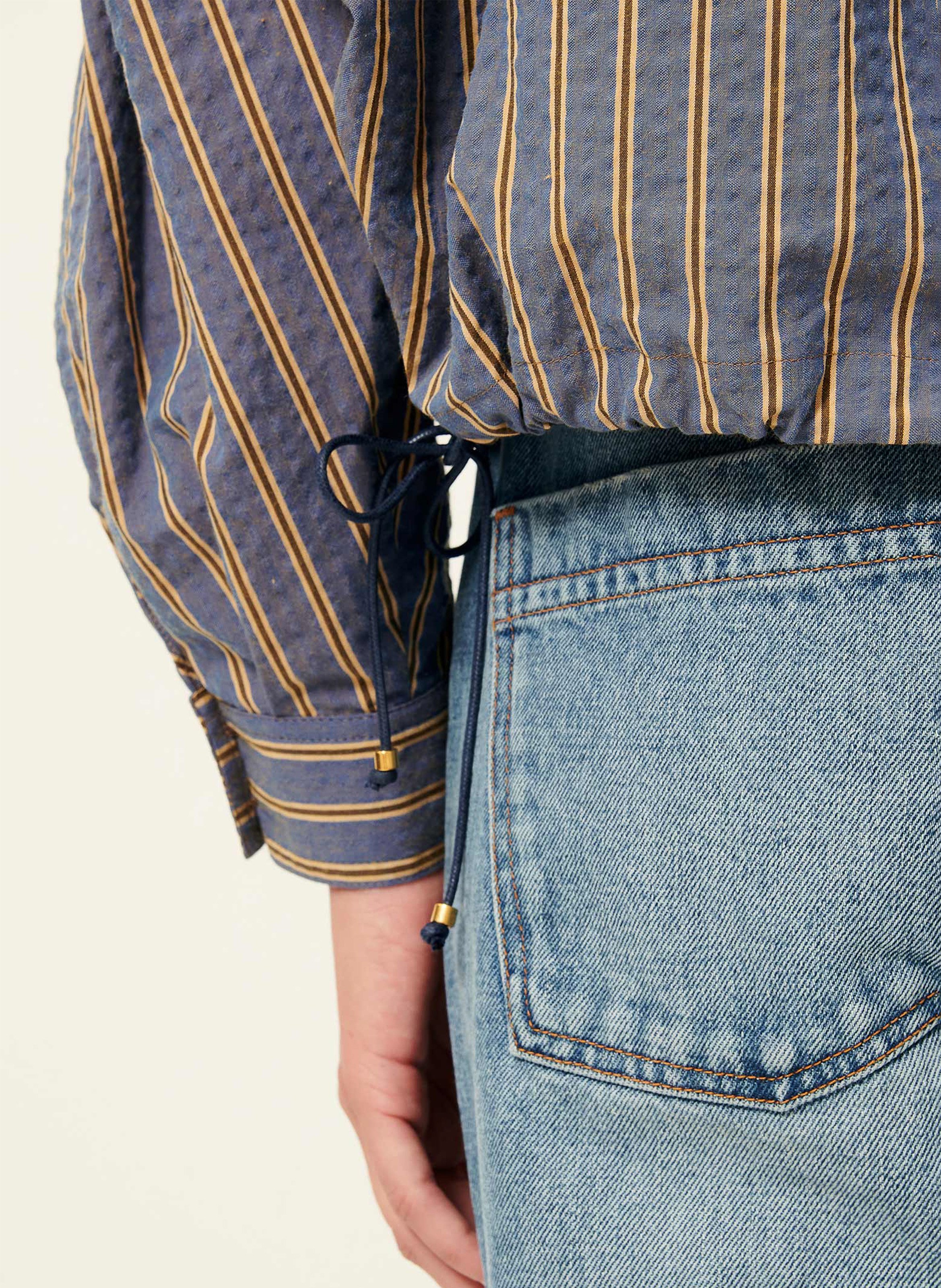 Chemise à rayures col rond cadaques SESSUN Multicolore