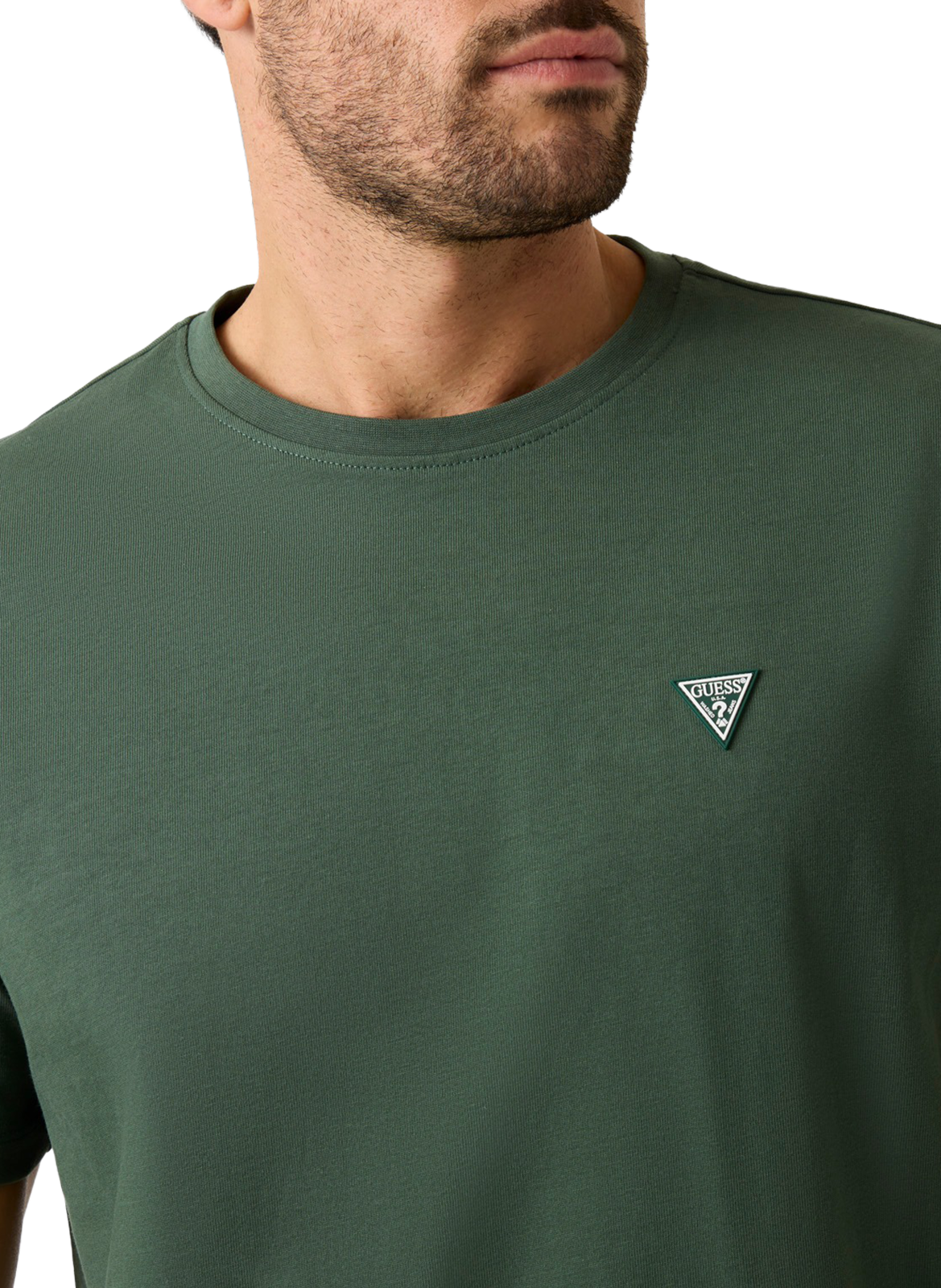 T-shirt à logo en coton  GUESS Vert