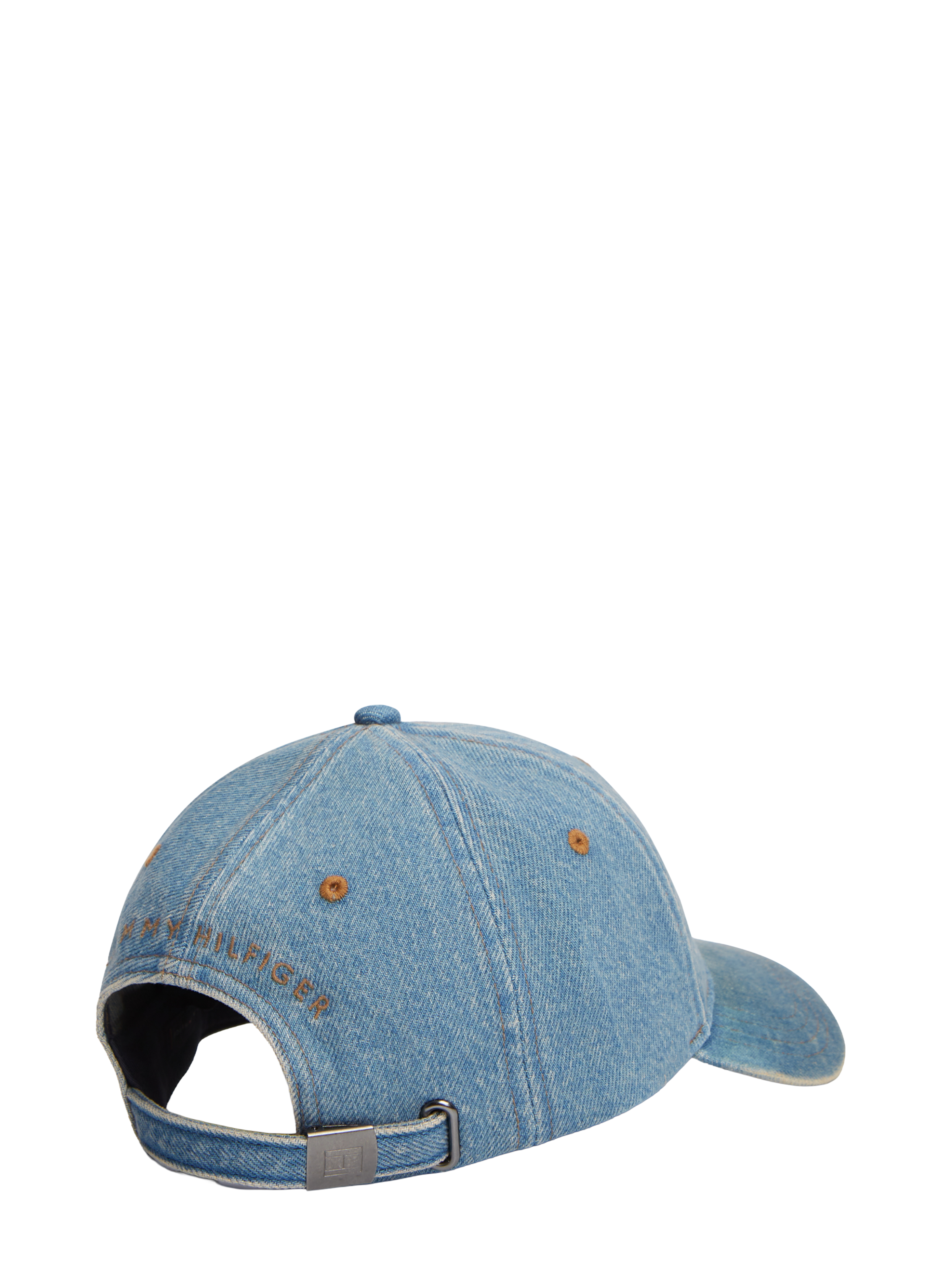 Cotton denim logo cap TOMMY HILFIGER Blue