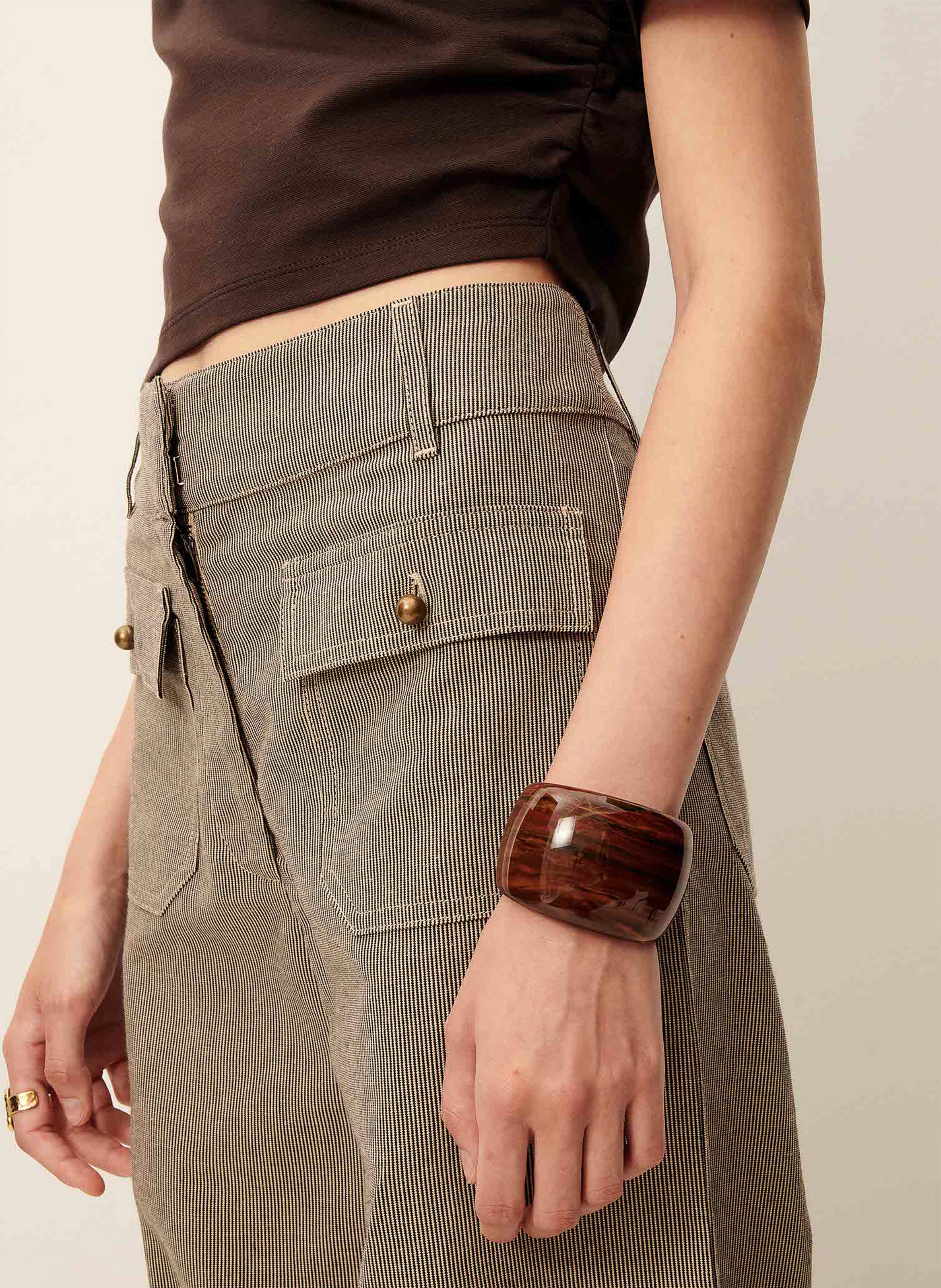 Pantalon large en coton manhaboo SESSUN Beige