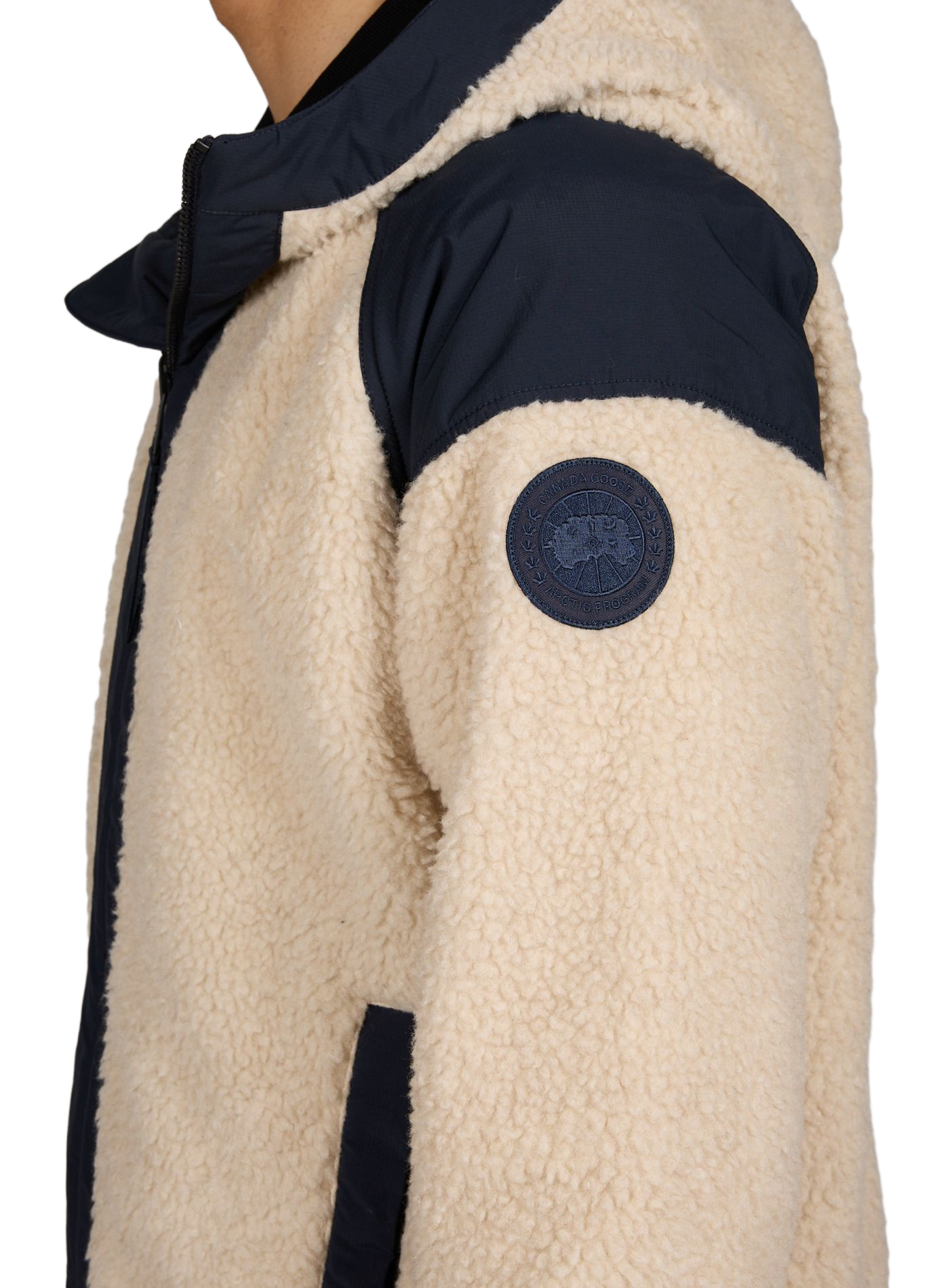 Veste réversible à capuche en laine mélangée CANADA GOOSE Marron