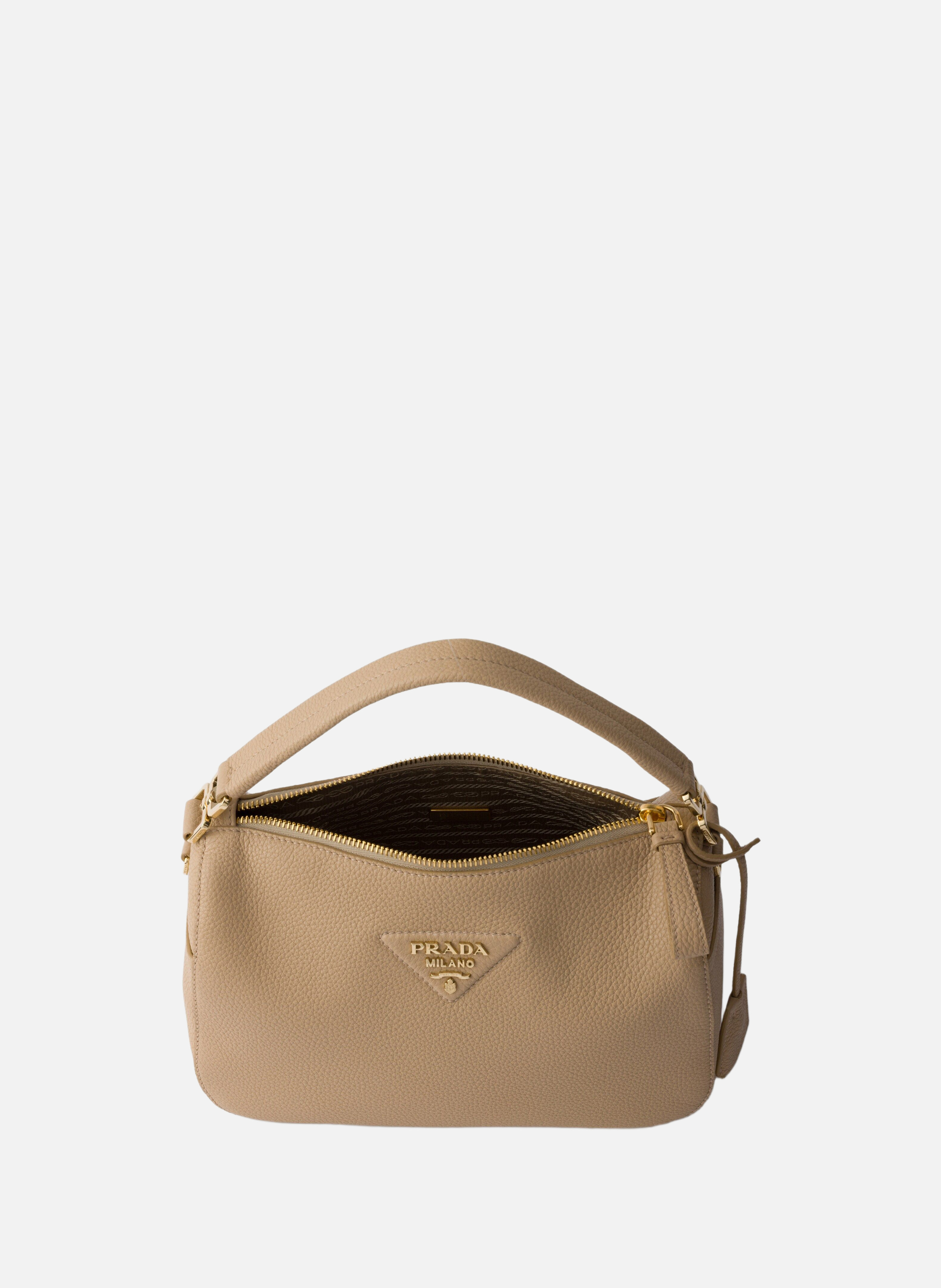 Petit sac en cuir PRADA Beige