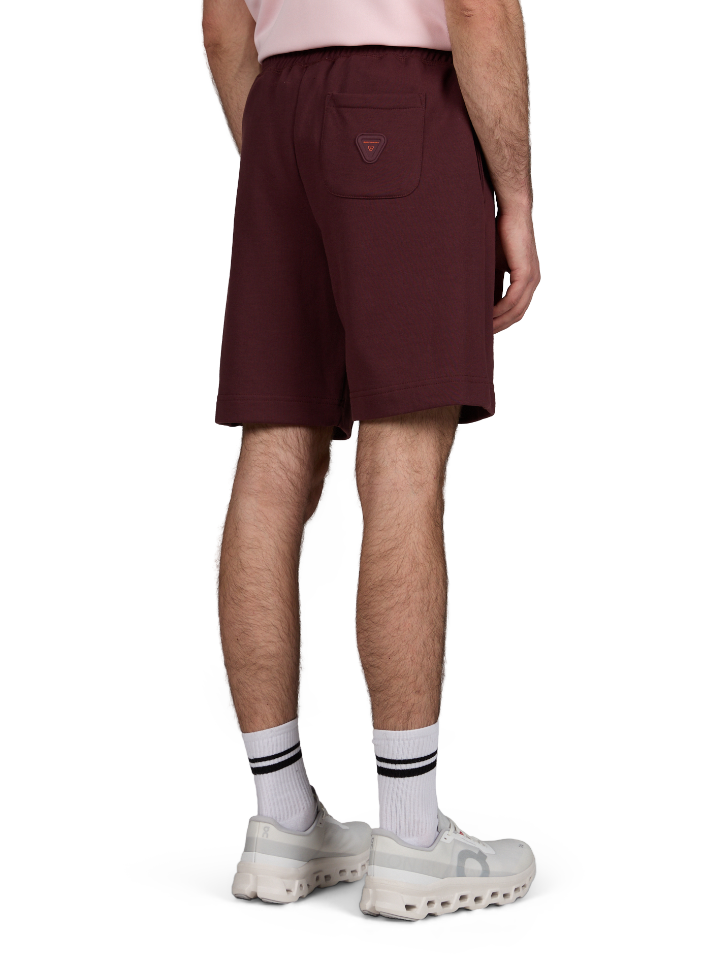 Short Yann uni en coton mélangé | Rouge GERTRUDE ET GASTON Homme
