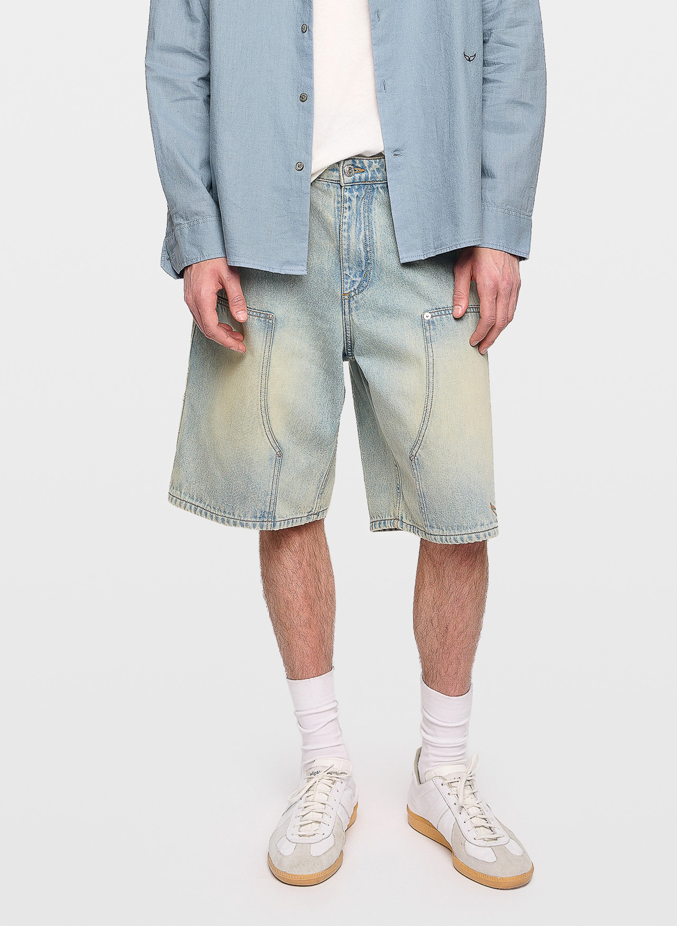 Perys cotton straight shorts ZADIG&VOLTAIRE Blue