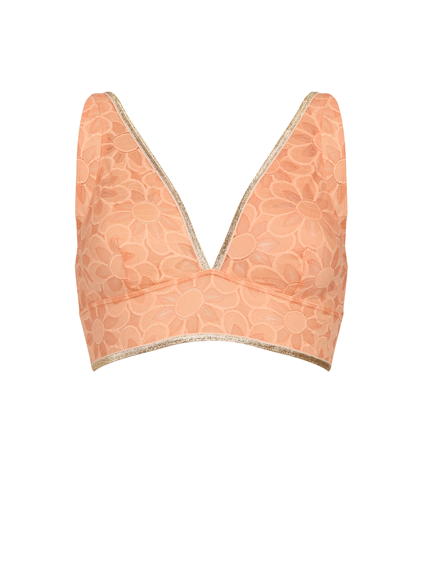 Soon floral lace bralette LA NOUVELLE Orange
