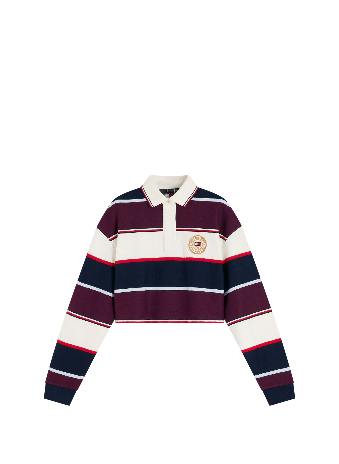 Striped long-sleeve cotton polo shirt TOMMY HILFIGER Multicolour