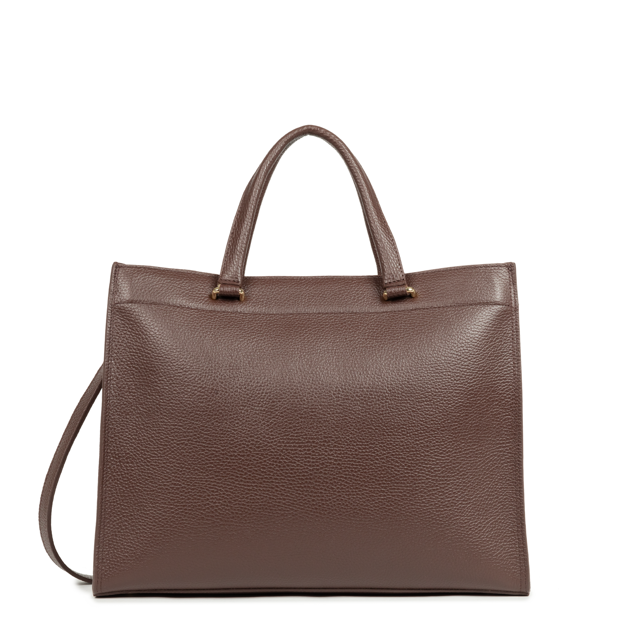 Grand sac cabas main - foulonné double daily | Marron LANCASTER Femme