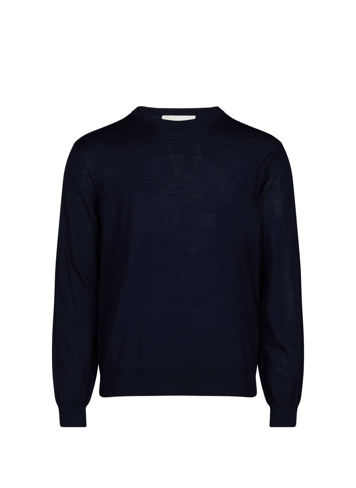 Round-neck straight fit wool sweater CLOSED Blue