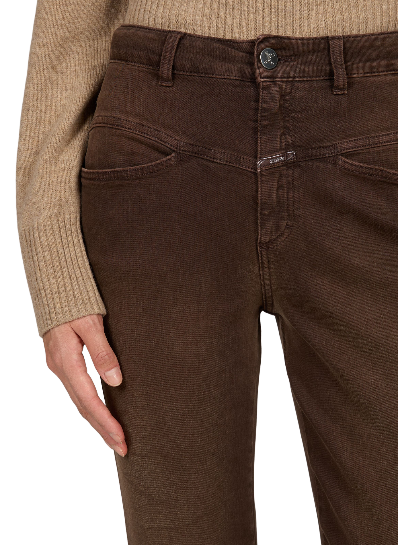 Slim Fit Jeans 512 CLOSED Braun