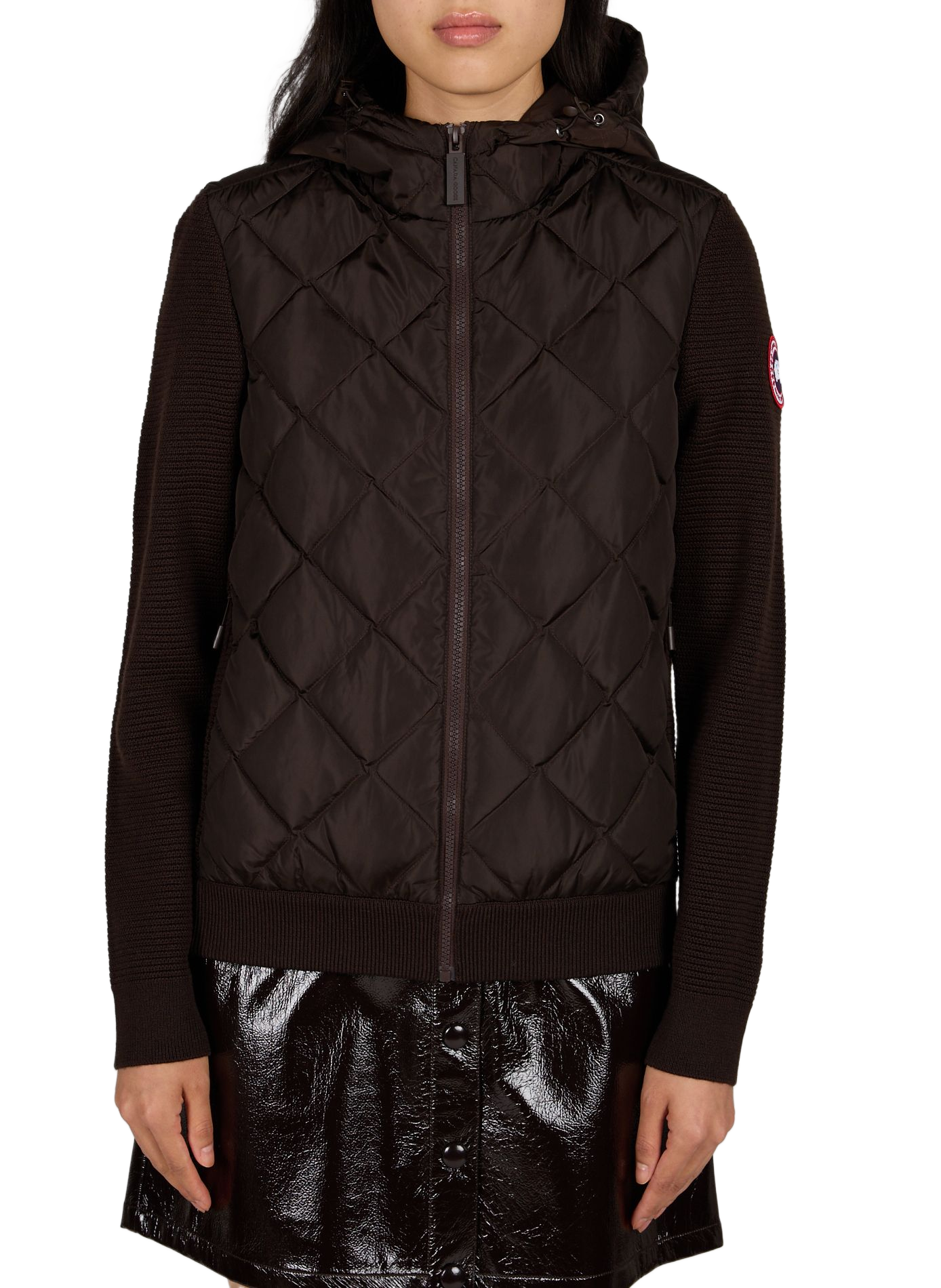 Two-material wool jacket CANADA GOOSE Brown