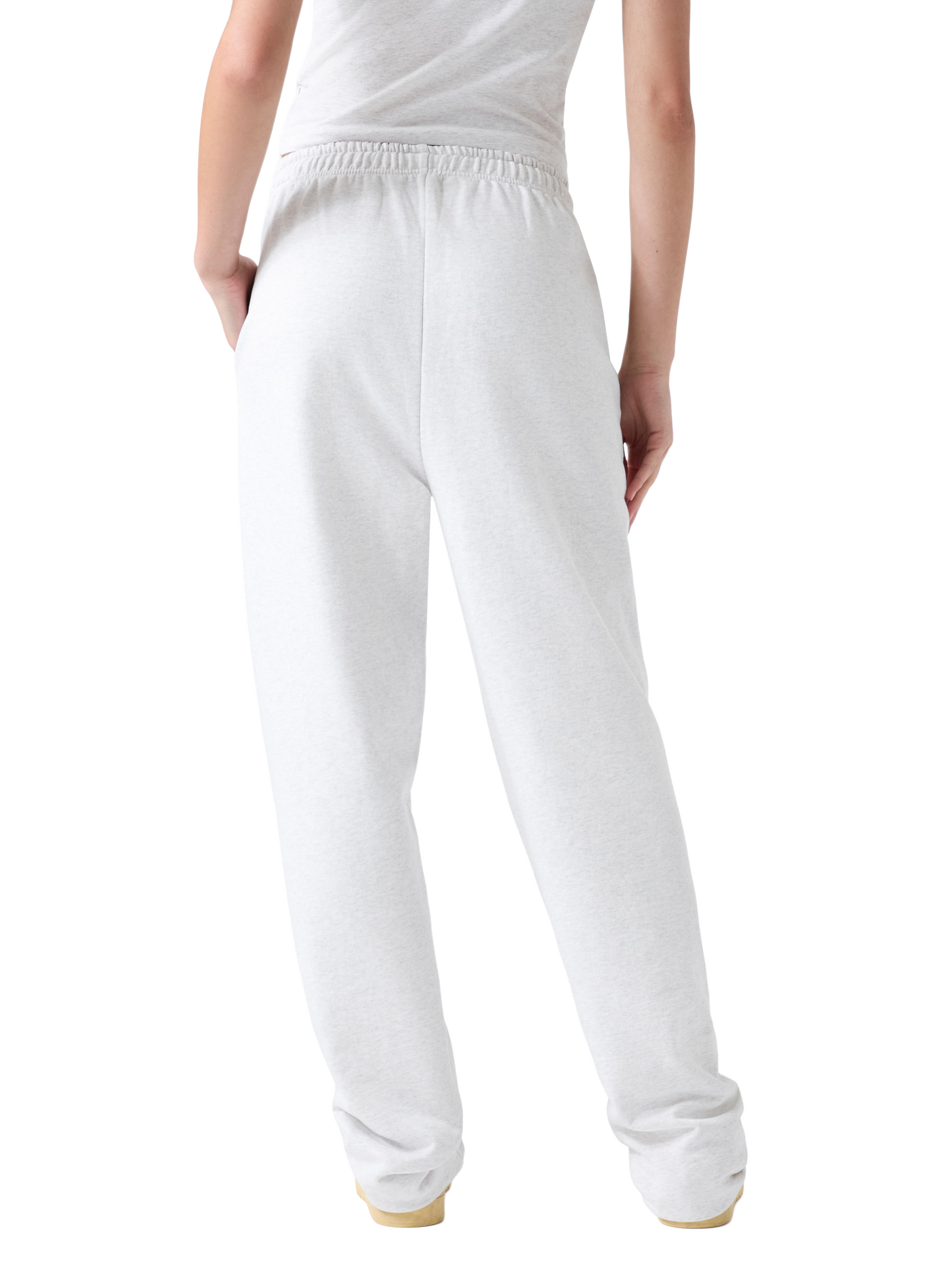 Straight-leg embroidered cotton joggers GUESS Grey