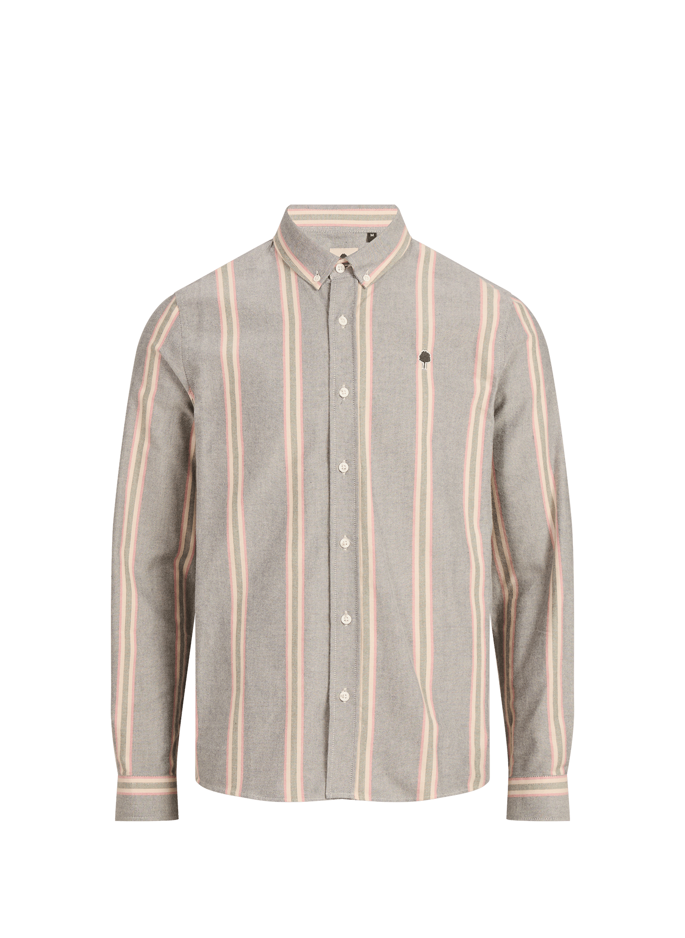 Chemise col classique manches contrastantes en coton FAGUO Blue