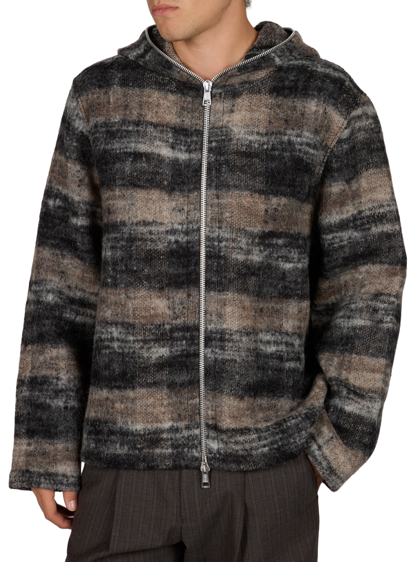 Ruime hoodie met rits OUR LEGACY Veelkleurig