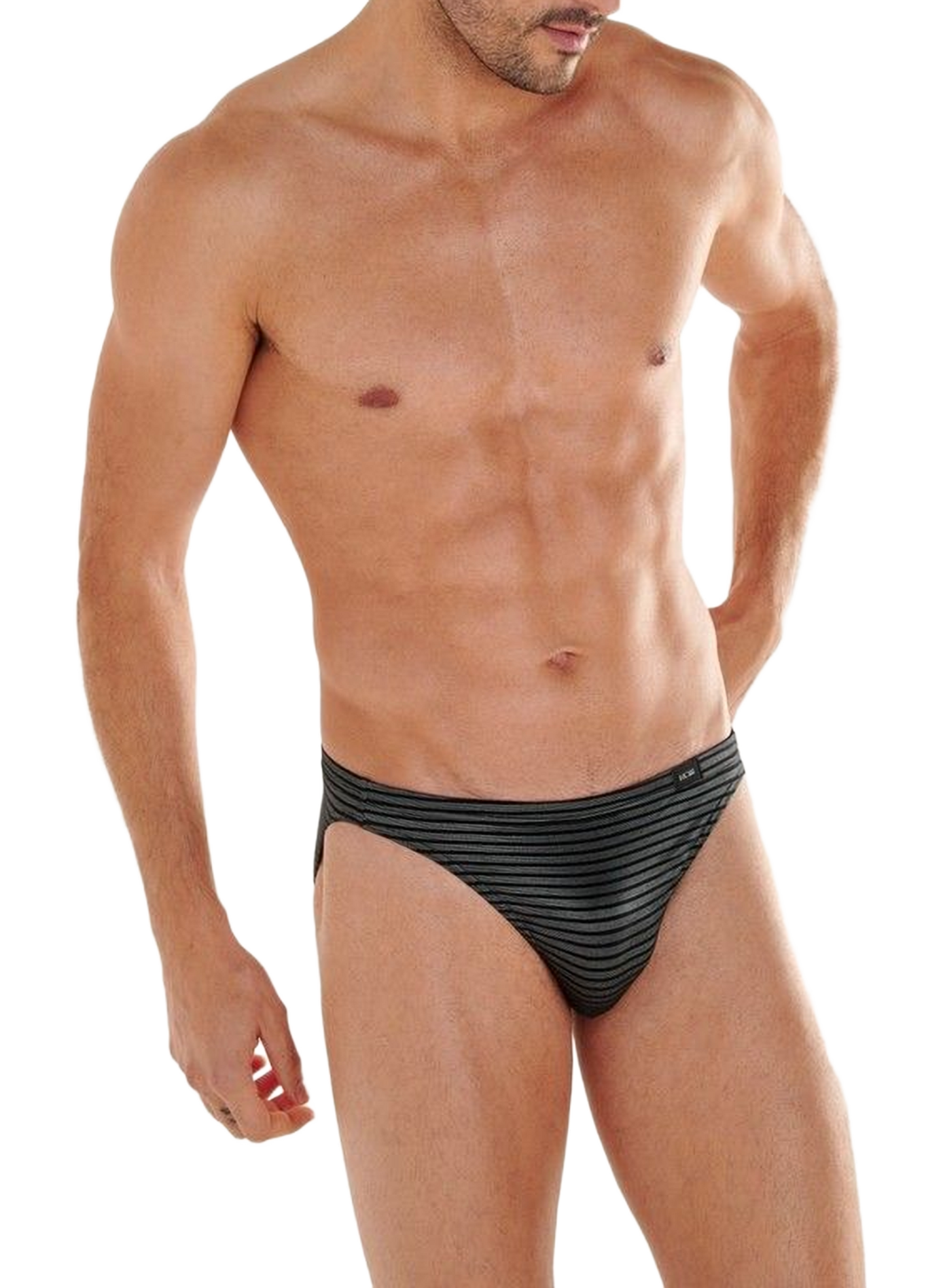 Classic-fit striped briefs HOM Grey