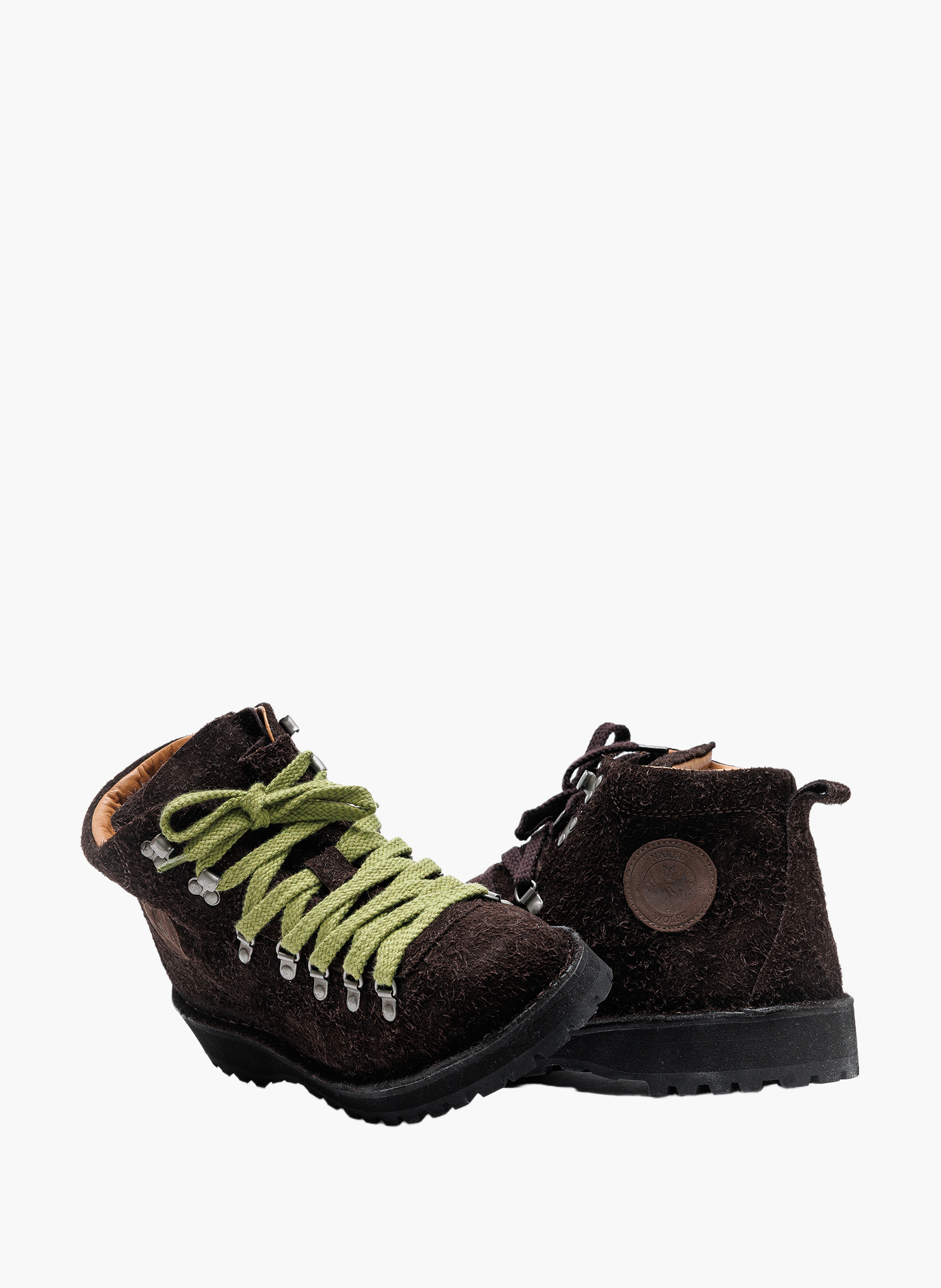 Bottines arctic en daim NAKED WOLFE Marron