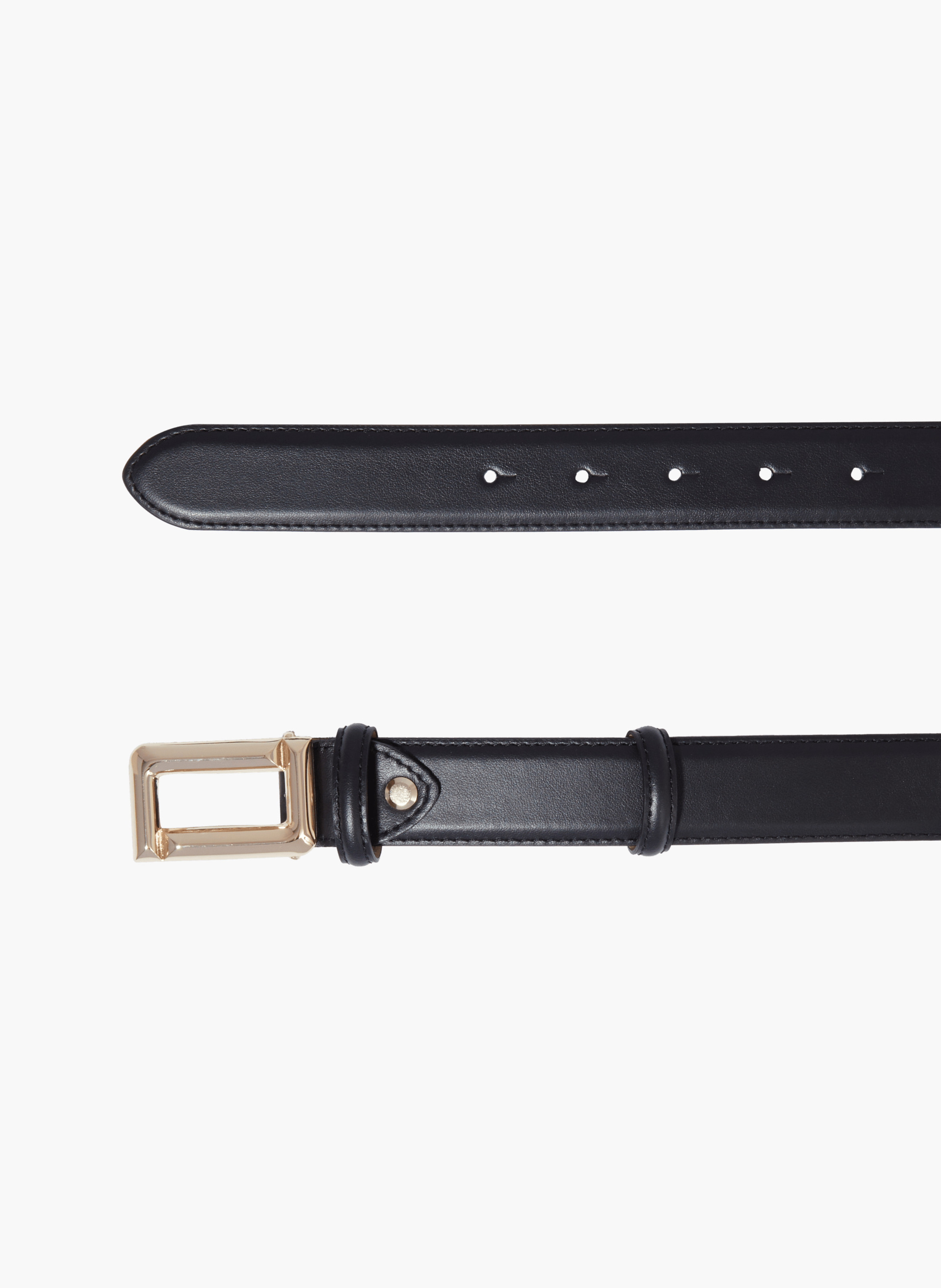 30 mm omkeerbare Angèle Lancel leren riem met gesp LANCEL Zwart