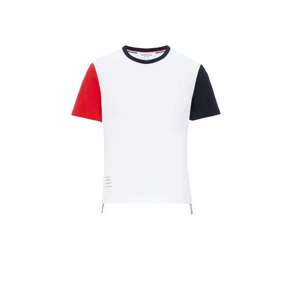T-shirt tricolore en coton