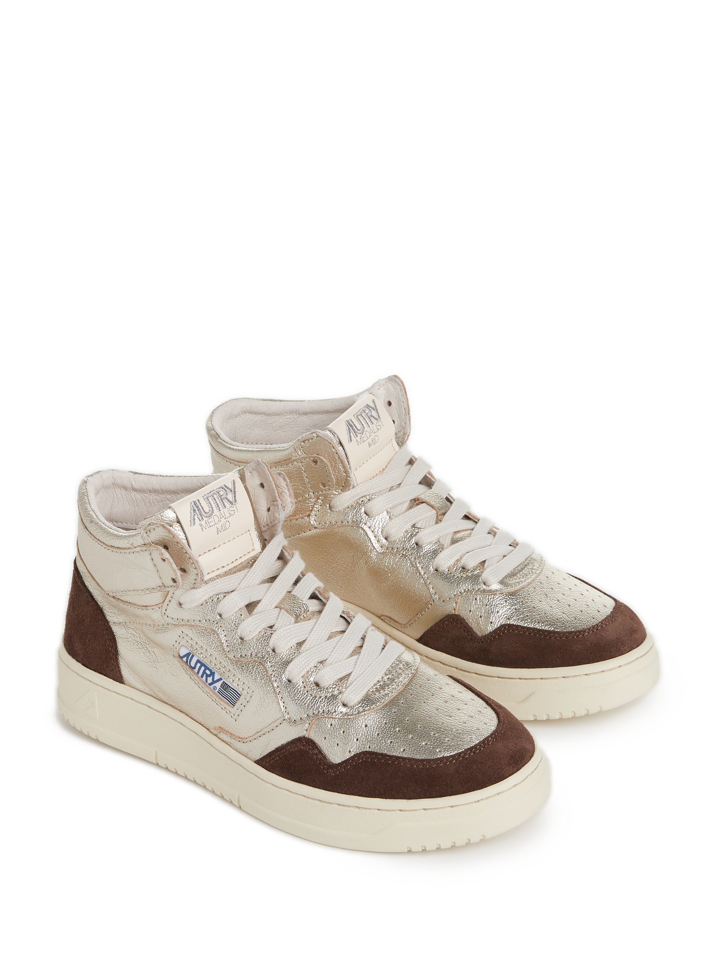 Baskets montantes en cuir