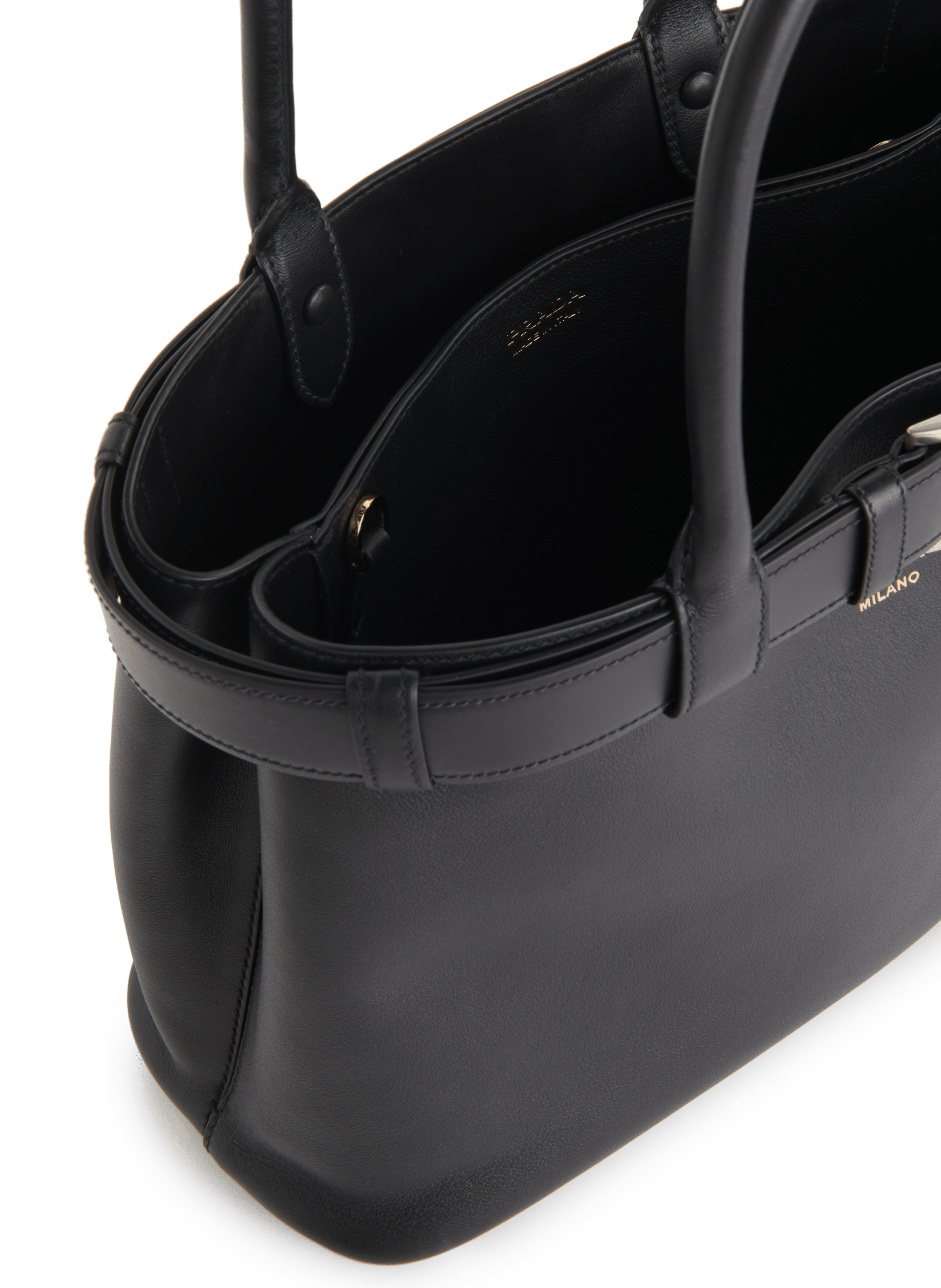 Leather handbag  PRADA Black