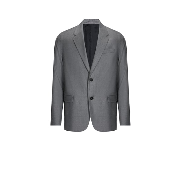Saison 1865 Houndstooth Wool Jacket In Grey