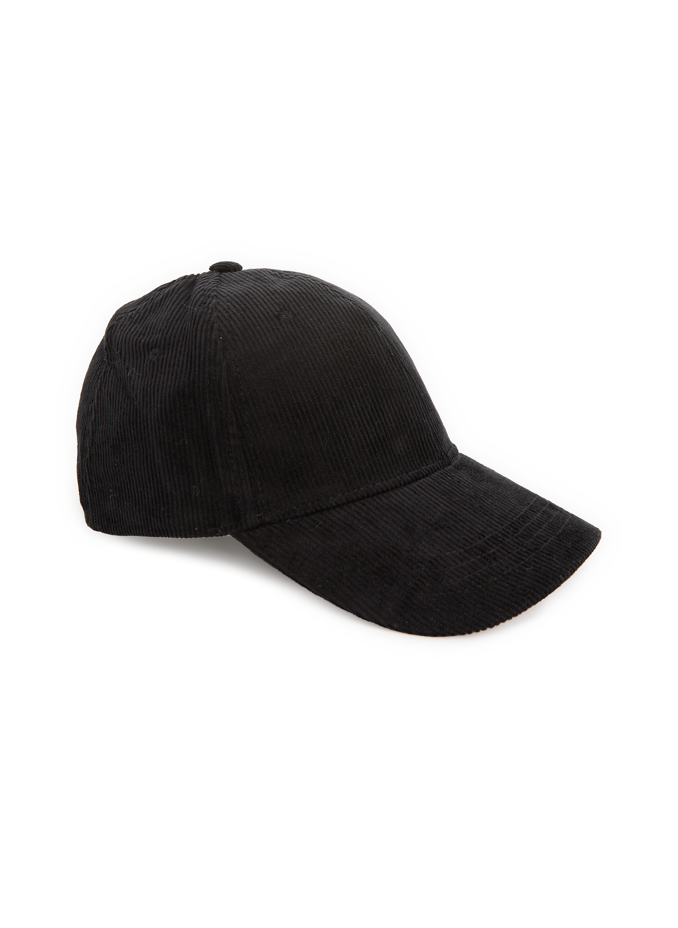 Casquette en velours côtelé en coton SAISON 1865 Noir