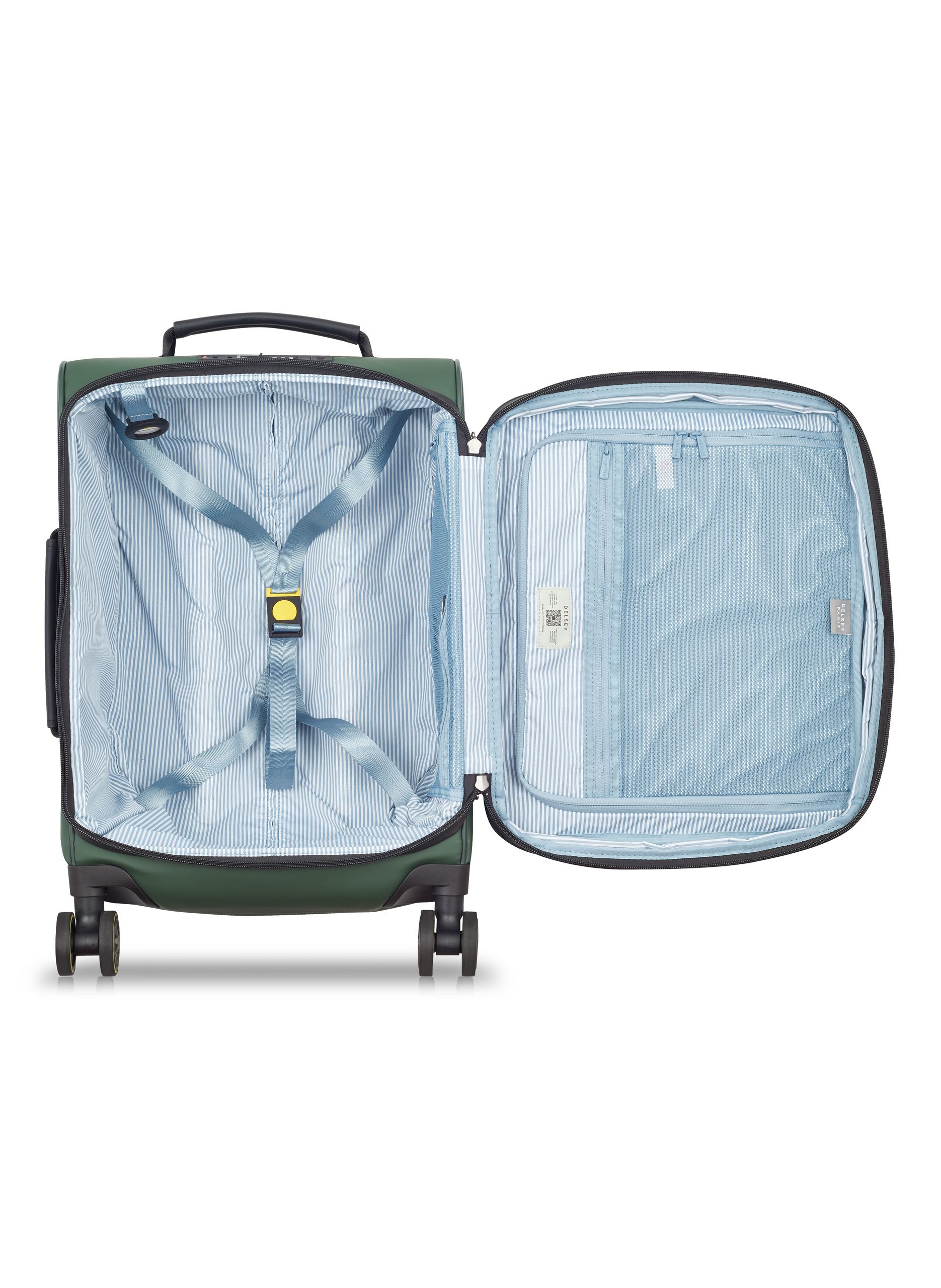 Valise cabine souple taille s - turenne soft DELSEY PARIS Vert