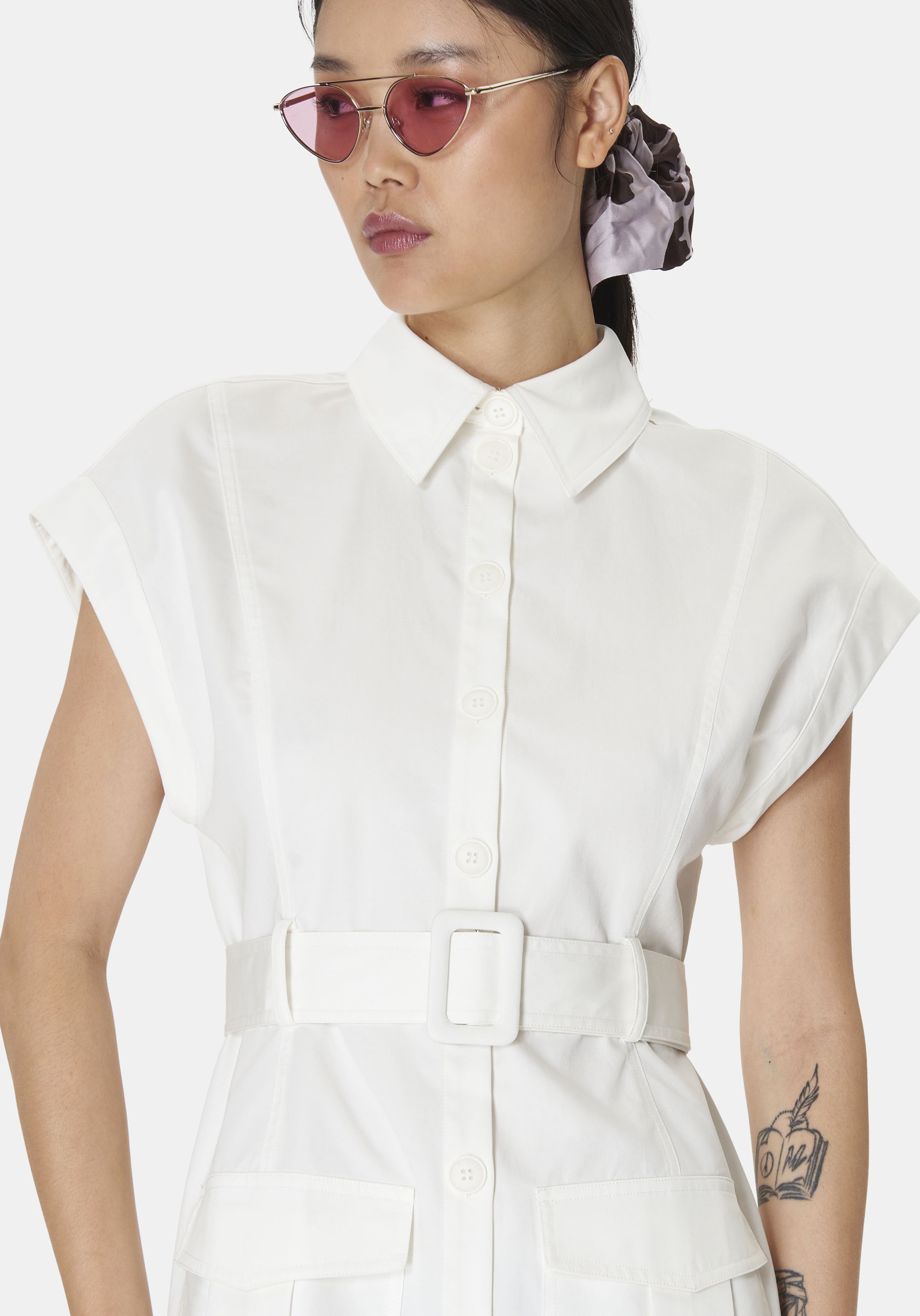 Robe rajah TARA JARMON Blanc