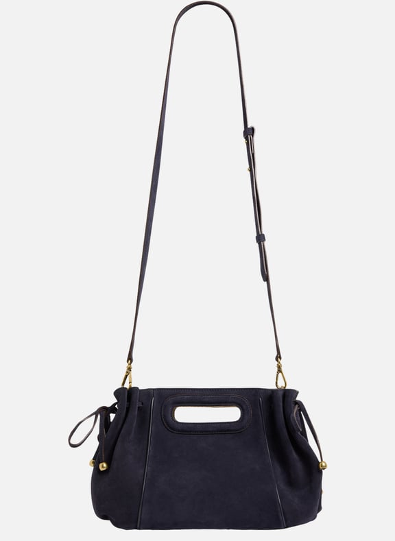 Sac à main en cuir velours intérieur métallisé - mini dany Bleu by GERARD DAREL GERARD DAREL Sac à main en cuir velours intérieur métallisé - mini dany Bleu