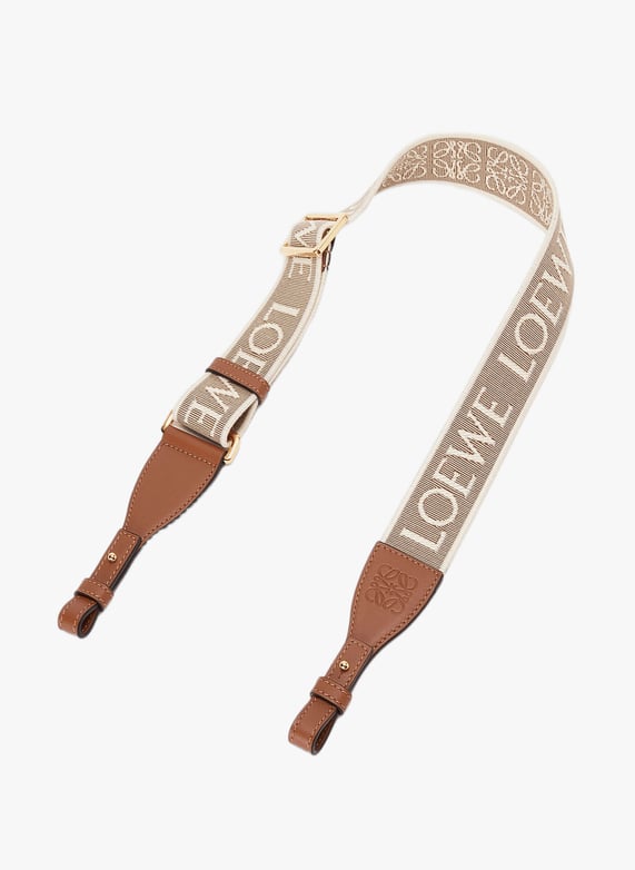 Bandoulière Anagram jacquard et cuir de veau | Multicolore by LOEWE Bandoulière Anagram jacquard et cuir de veau Multicolore