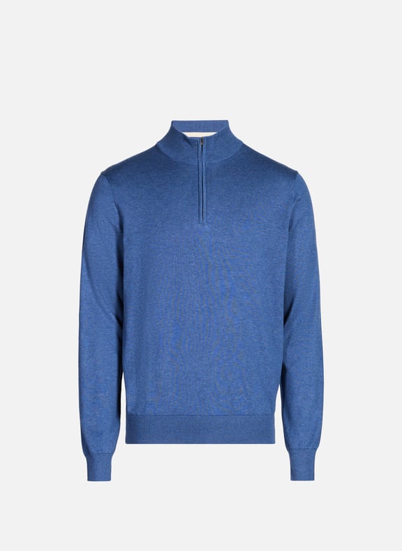 Pull en coton et soie Bleu by FACONNABLE FACONNABLE Pull en coton et soie Bleu