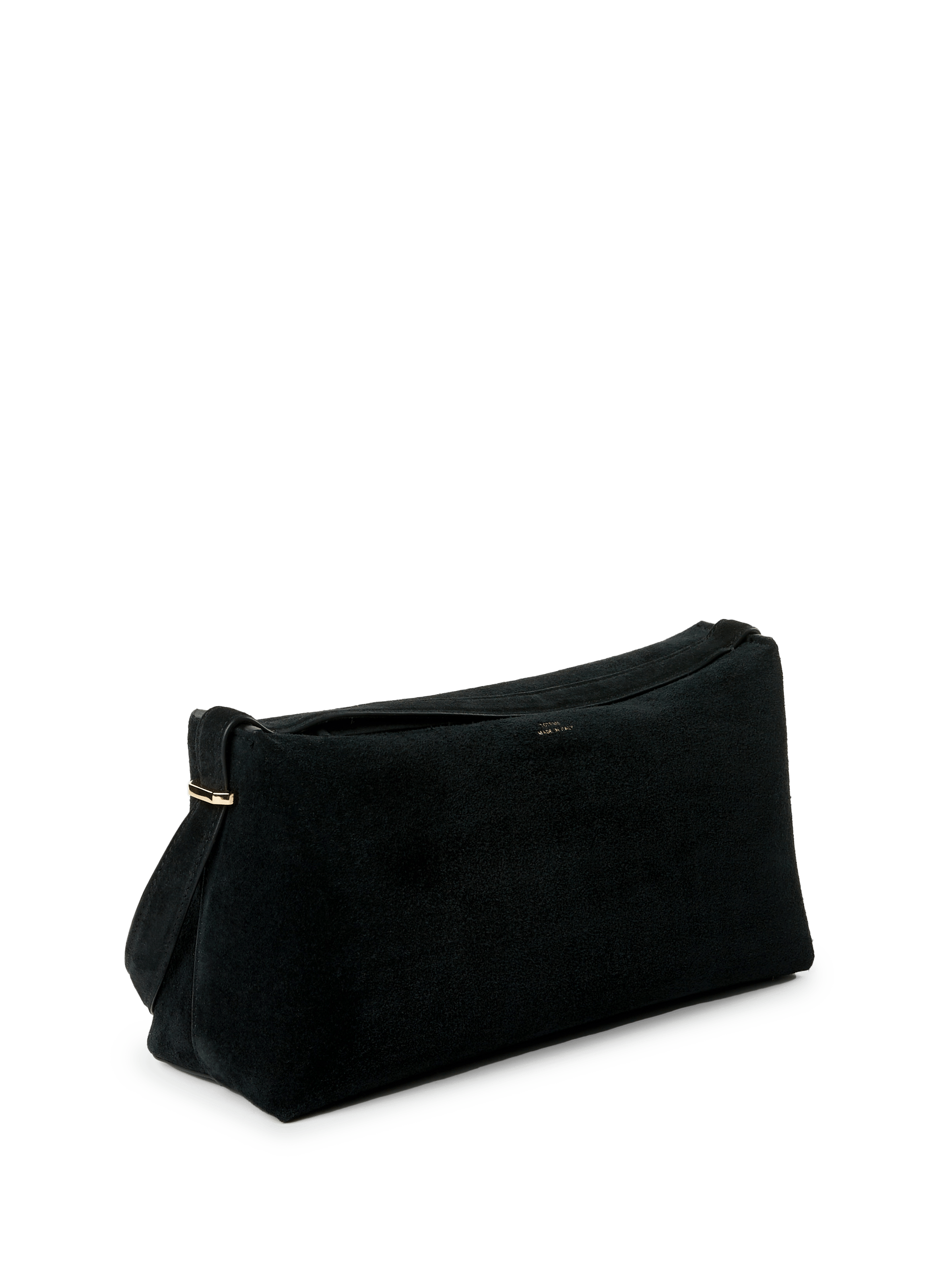 Suede leather clutch TOTEME Black