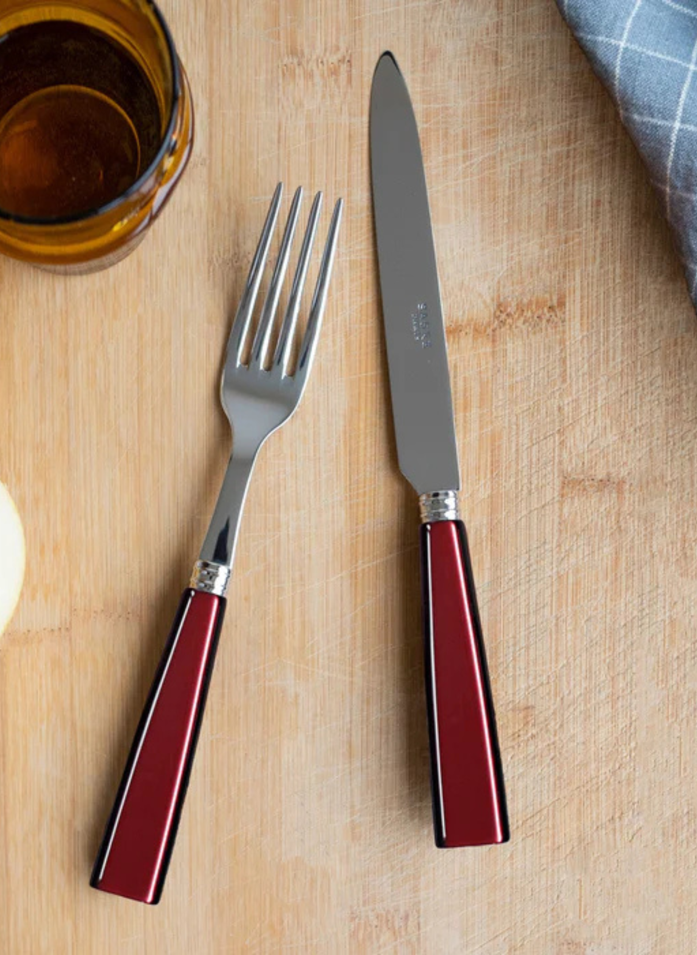 Fourchette de table, icône SABRE PARIS Rouge